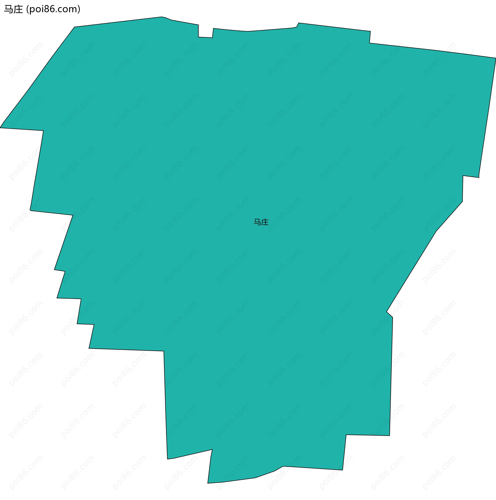 马庄边界地图