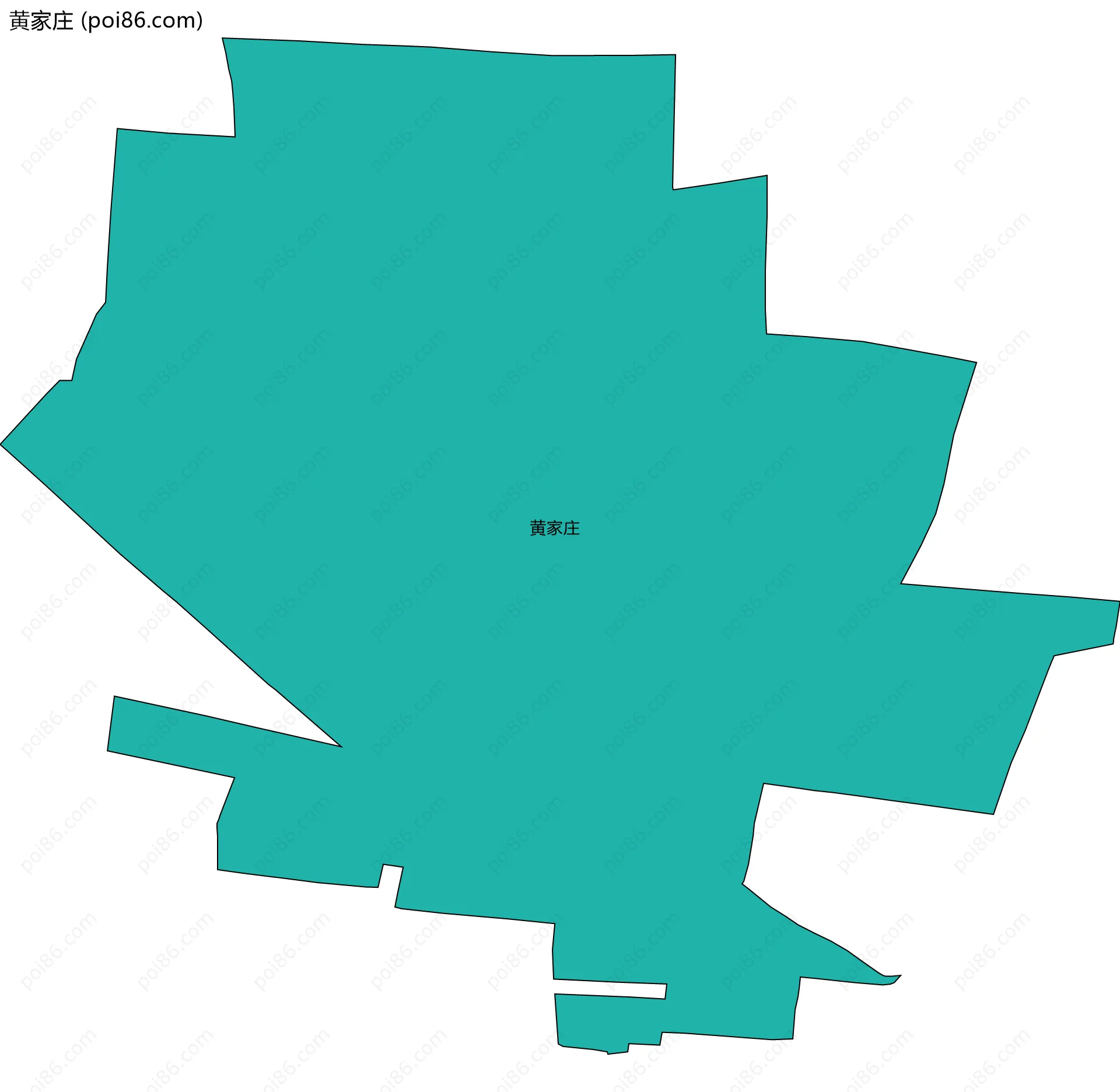 黄家庄边界地图