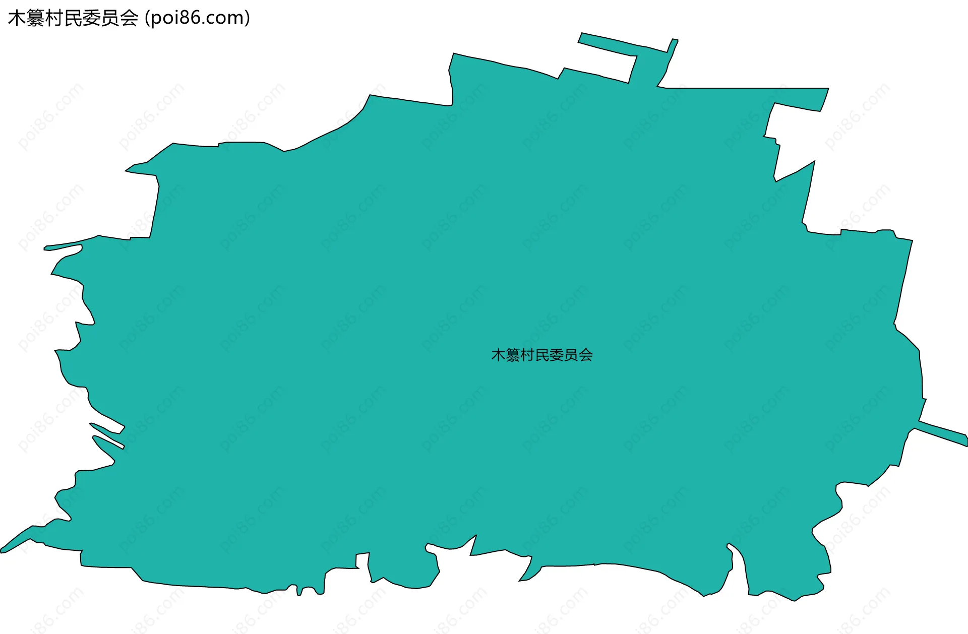 木纂村民委员会边界地图