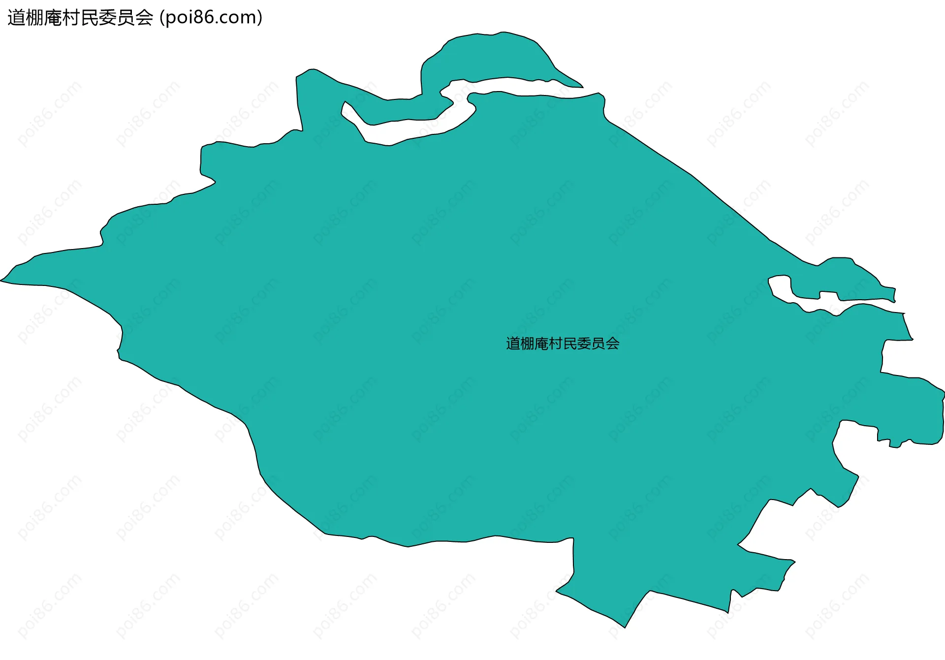 道棚庵村民委员会边界地图