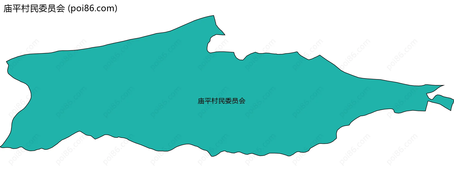 庙平村民委员会边界地图