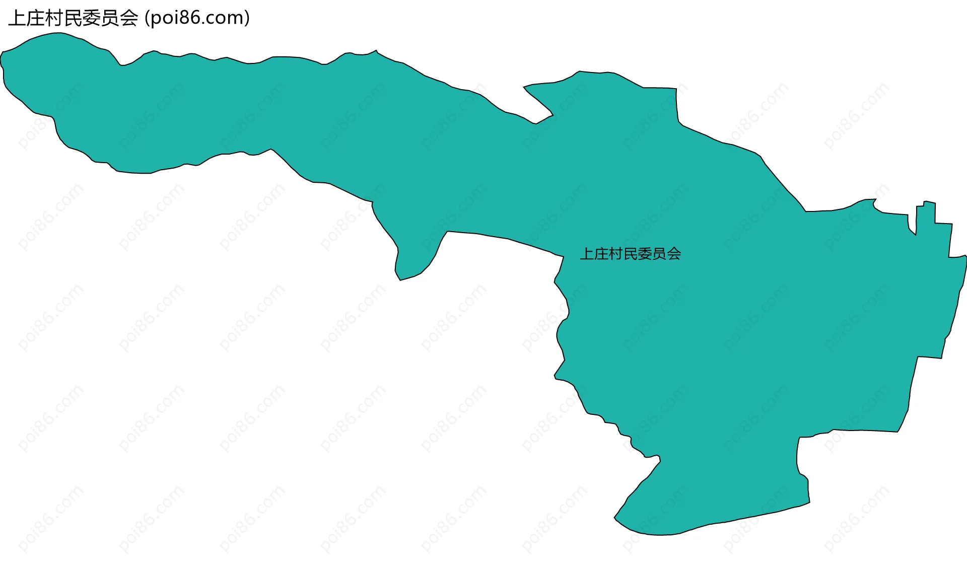 上庄村民委员会边界地图
