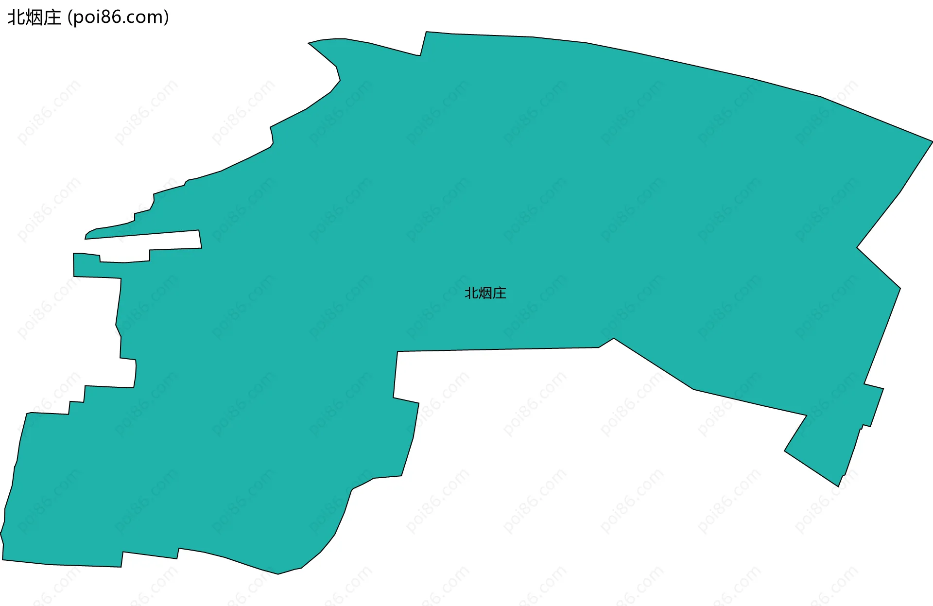 北烟庄边界地图