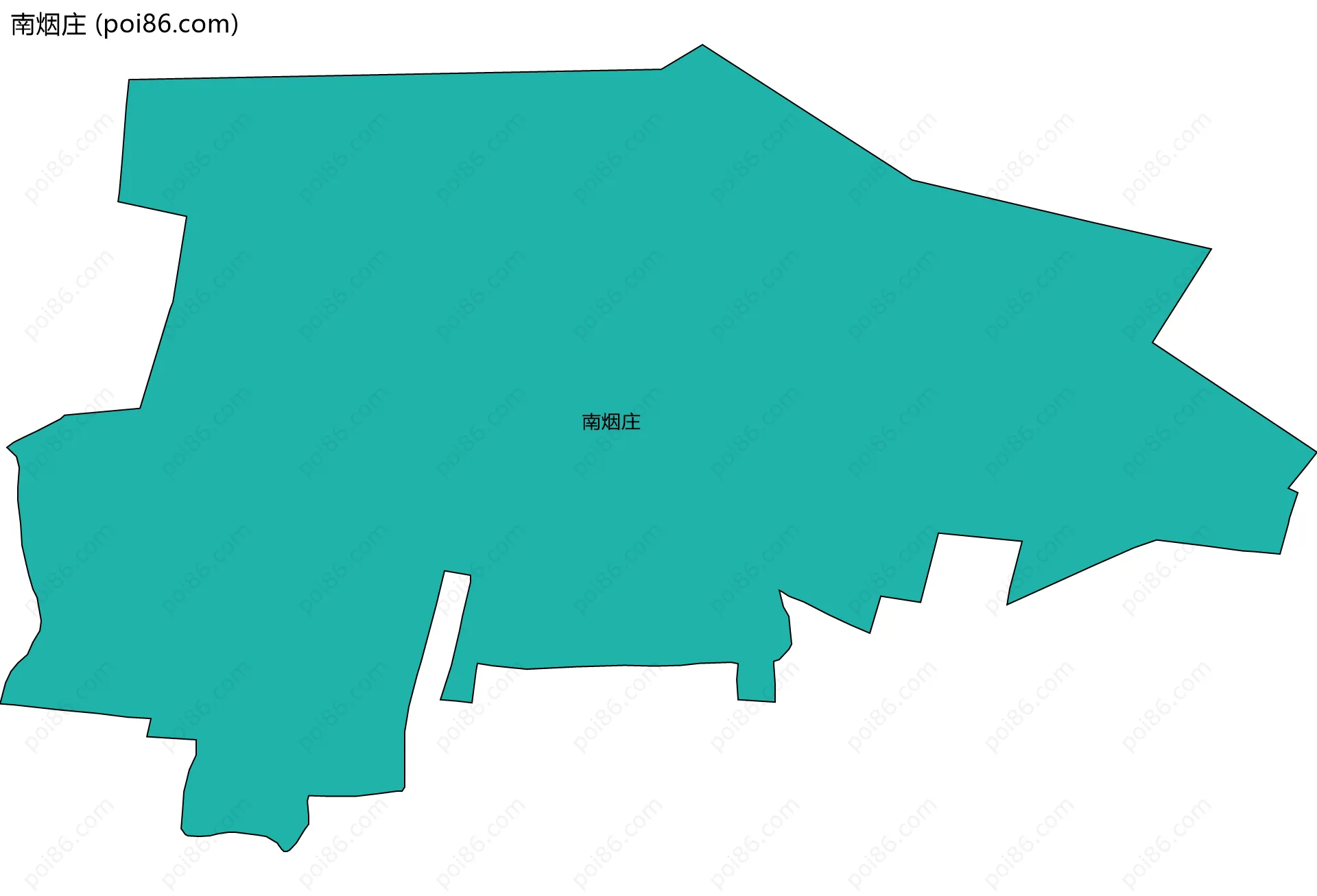 南烟庄边界地图