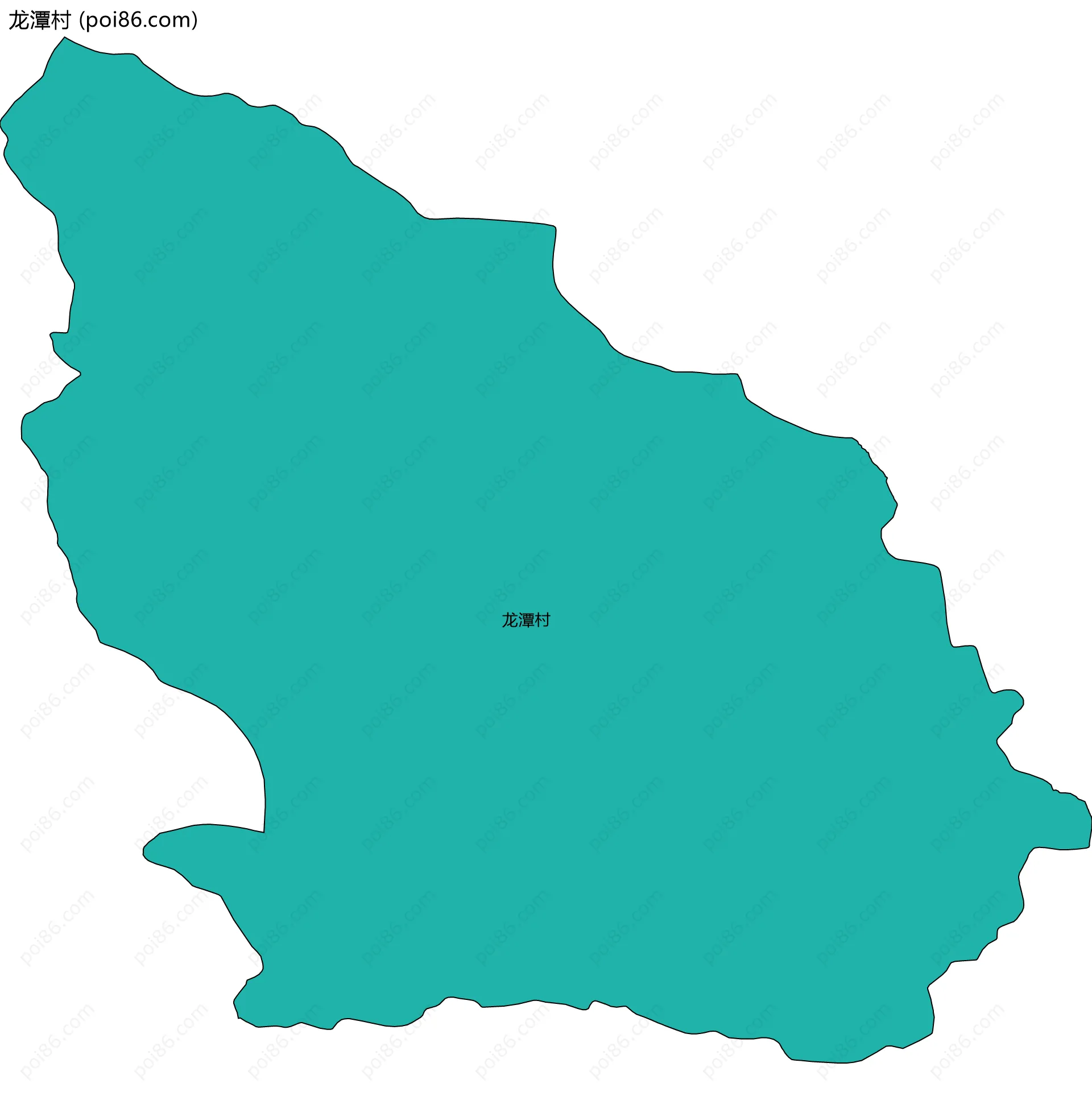 龙潭村边界地图