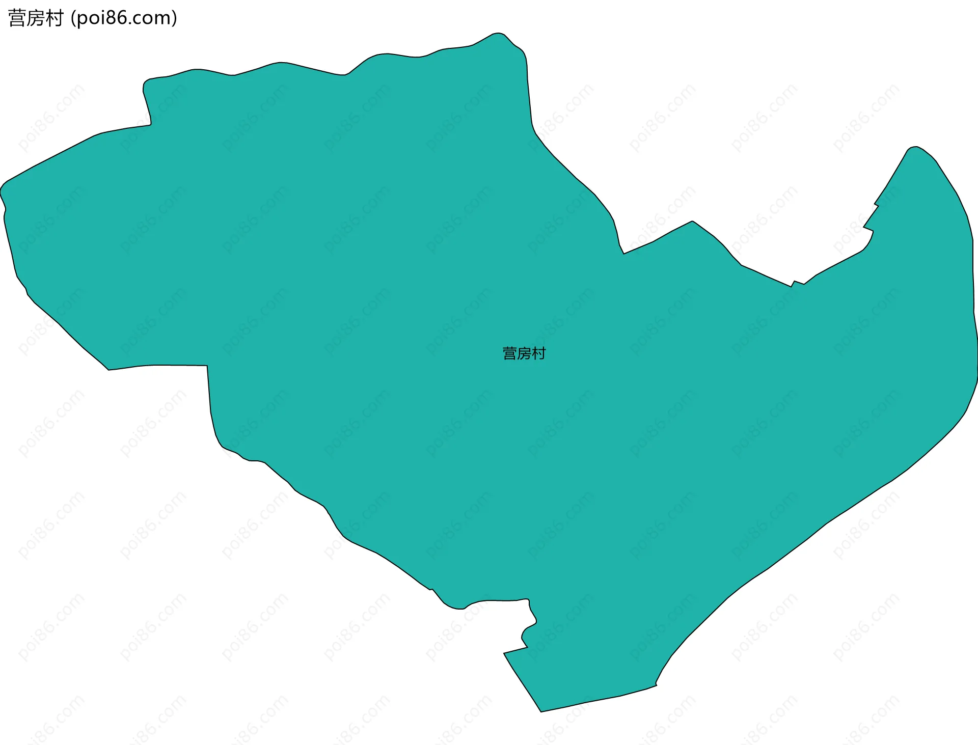 营房村边界地图