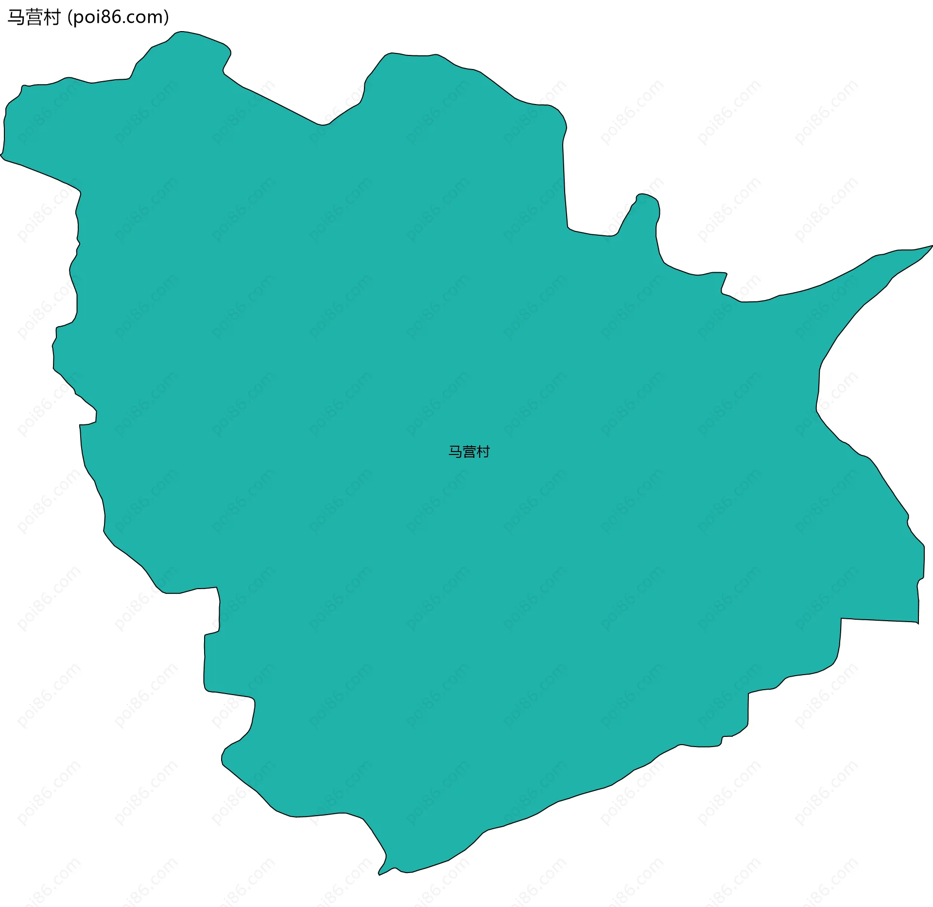马营村边界地图
