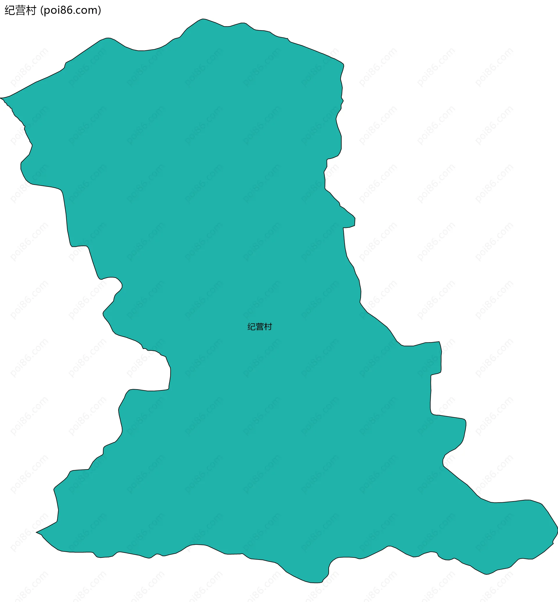 纪营村边界地图