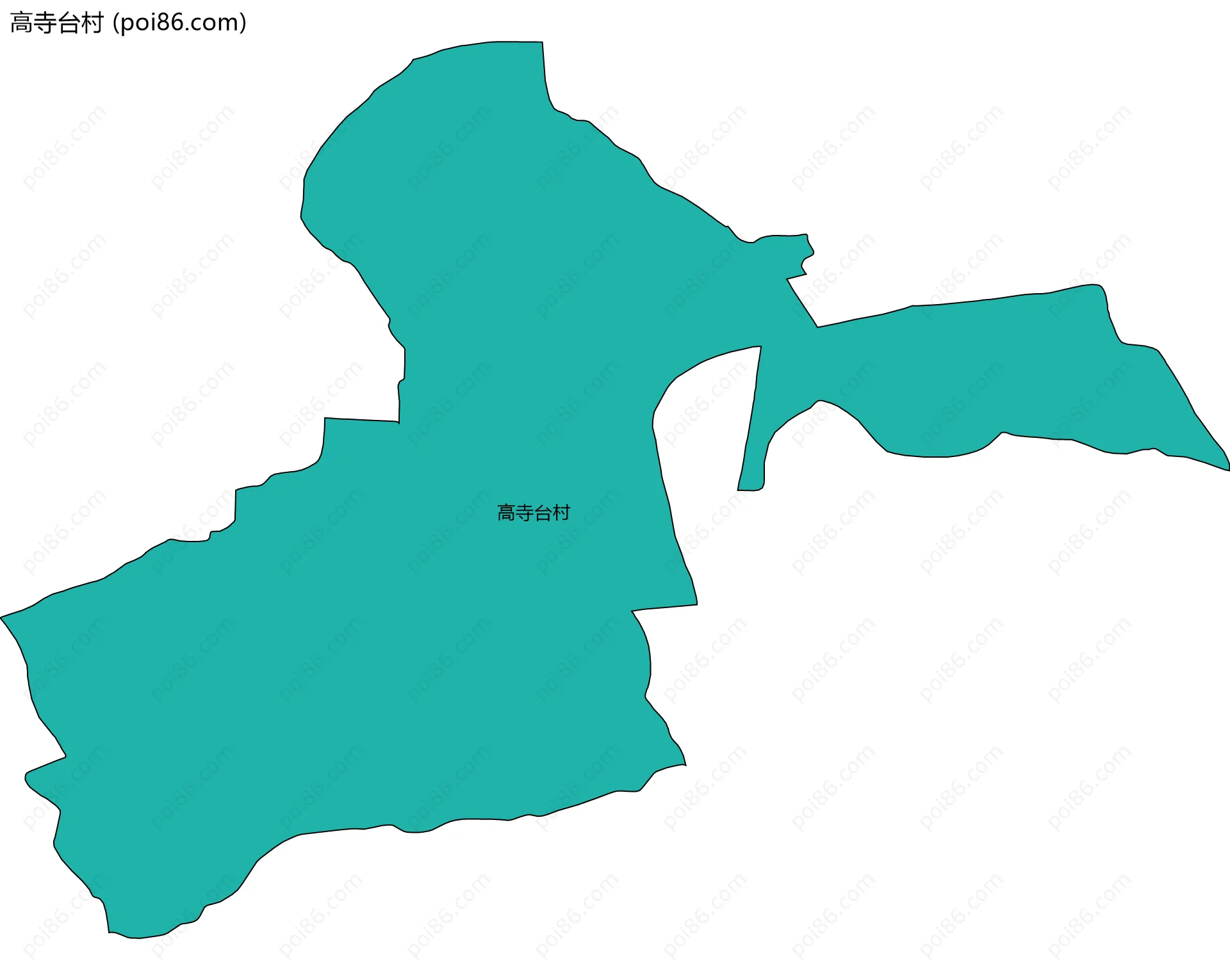 高寺台村边界地图