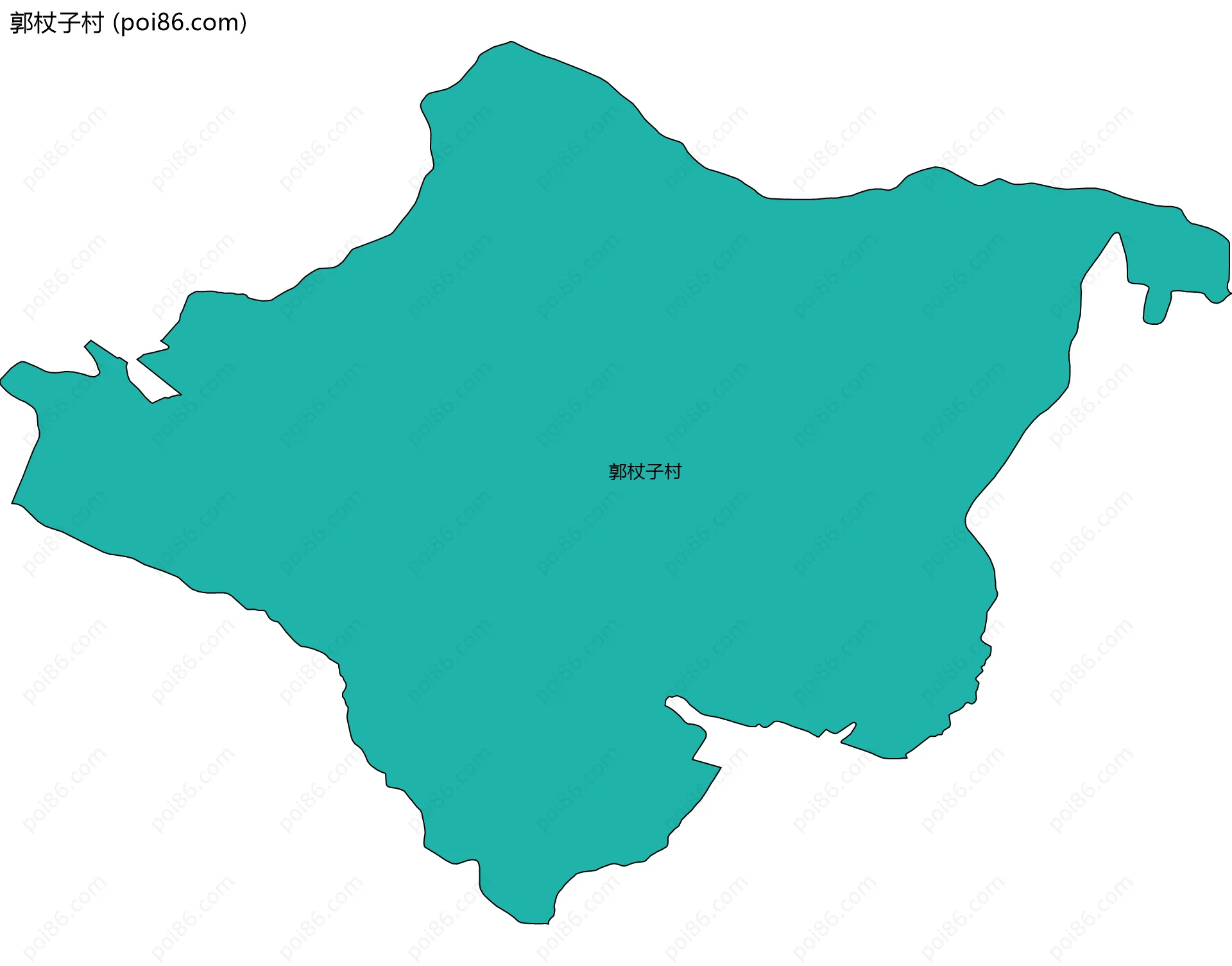 郭杖子村边界地图