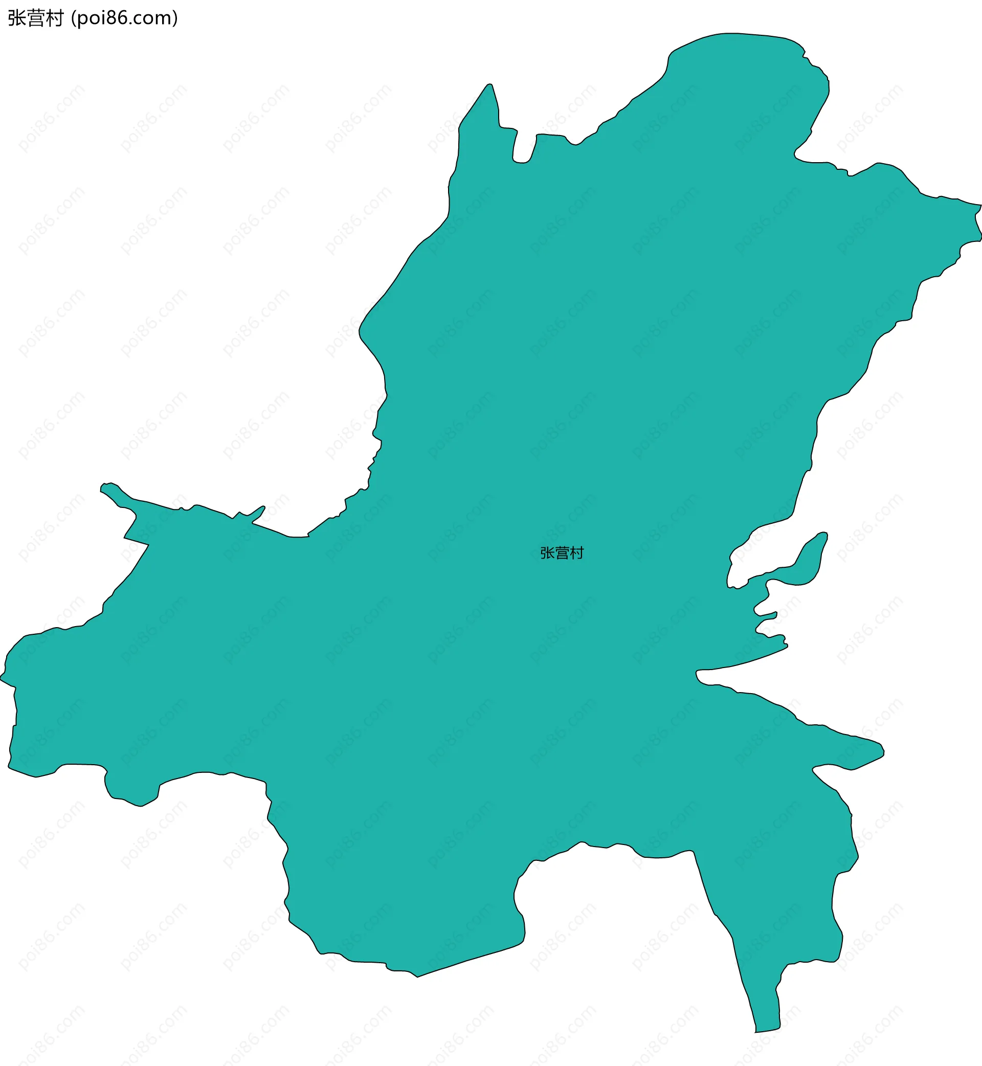 张营村边界地图