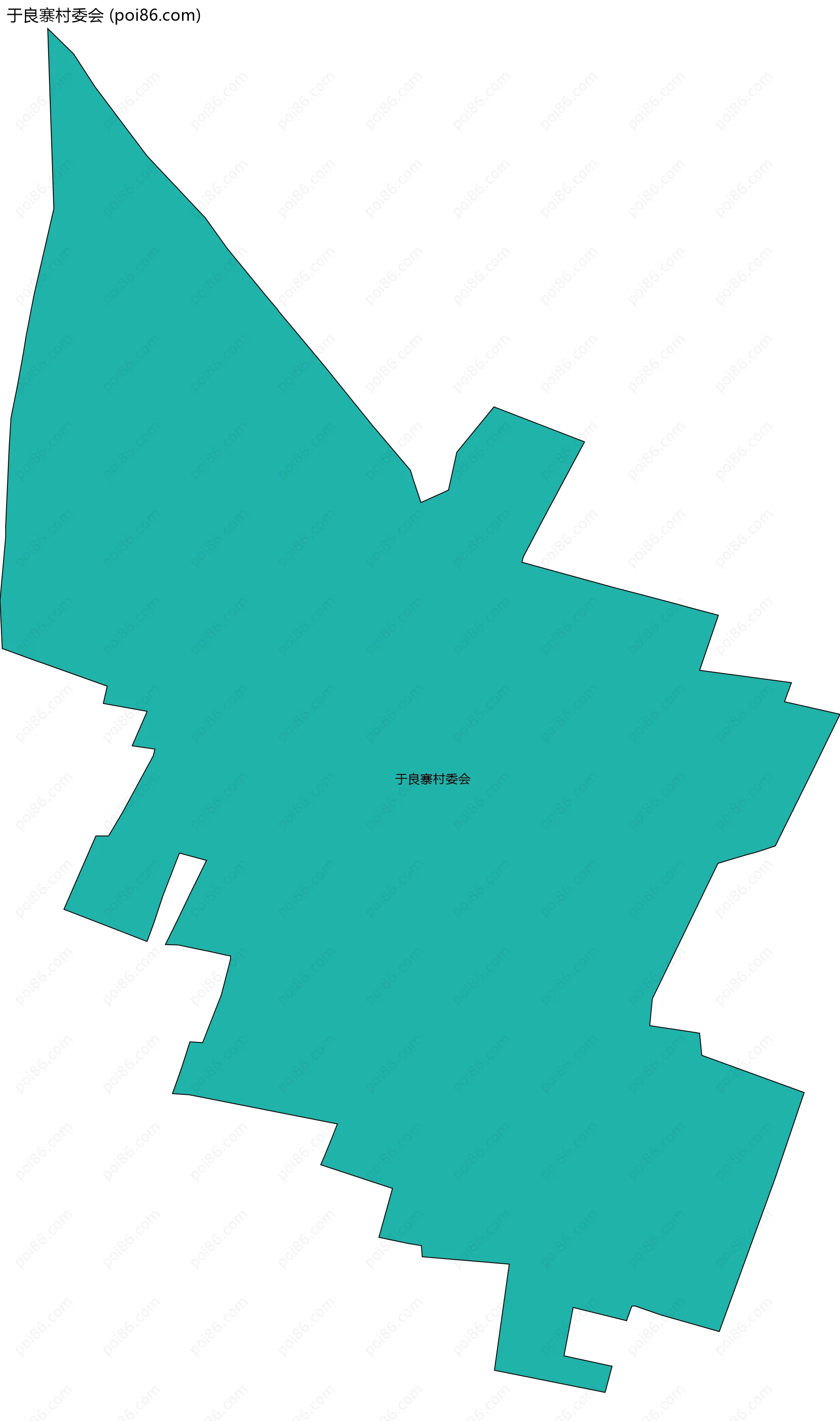 于良寨村委会边界地图