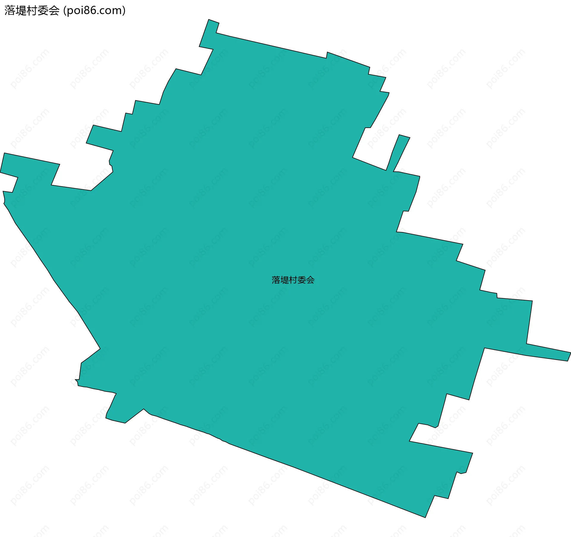 落堤村委会边界地图