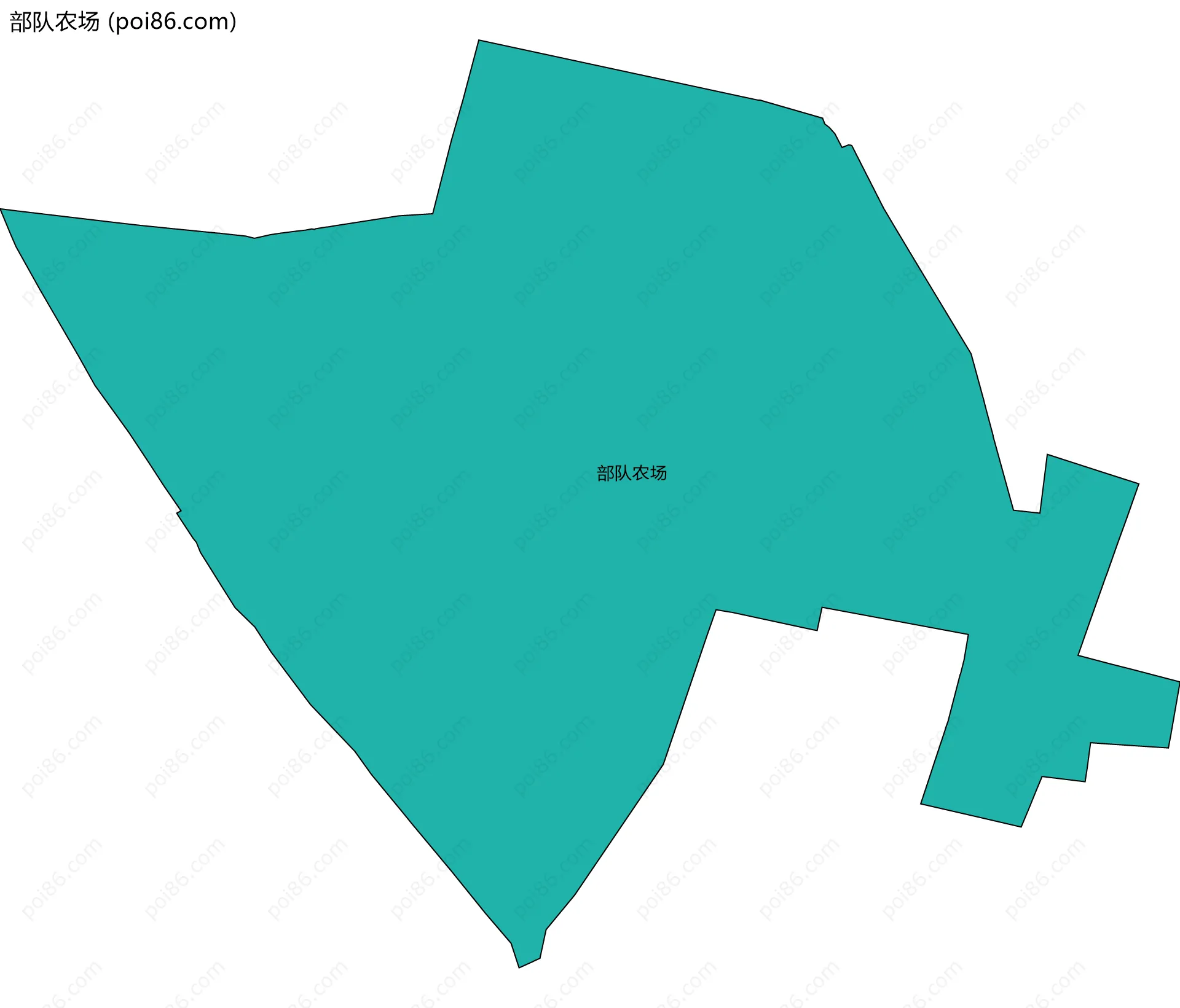 部队农场边界地图