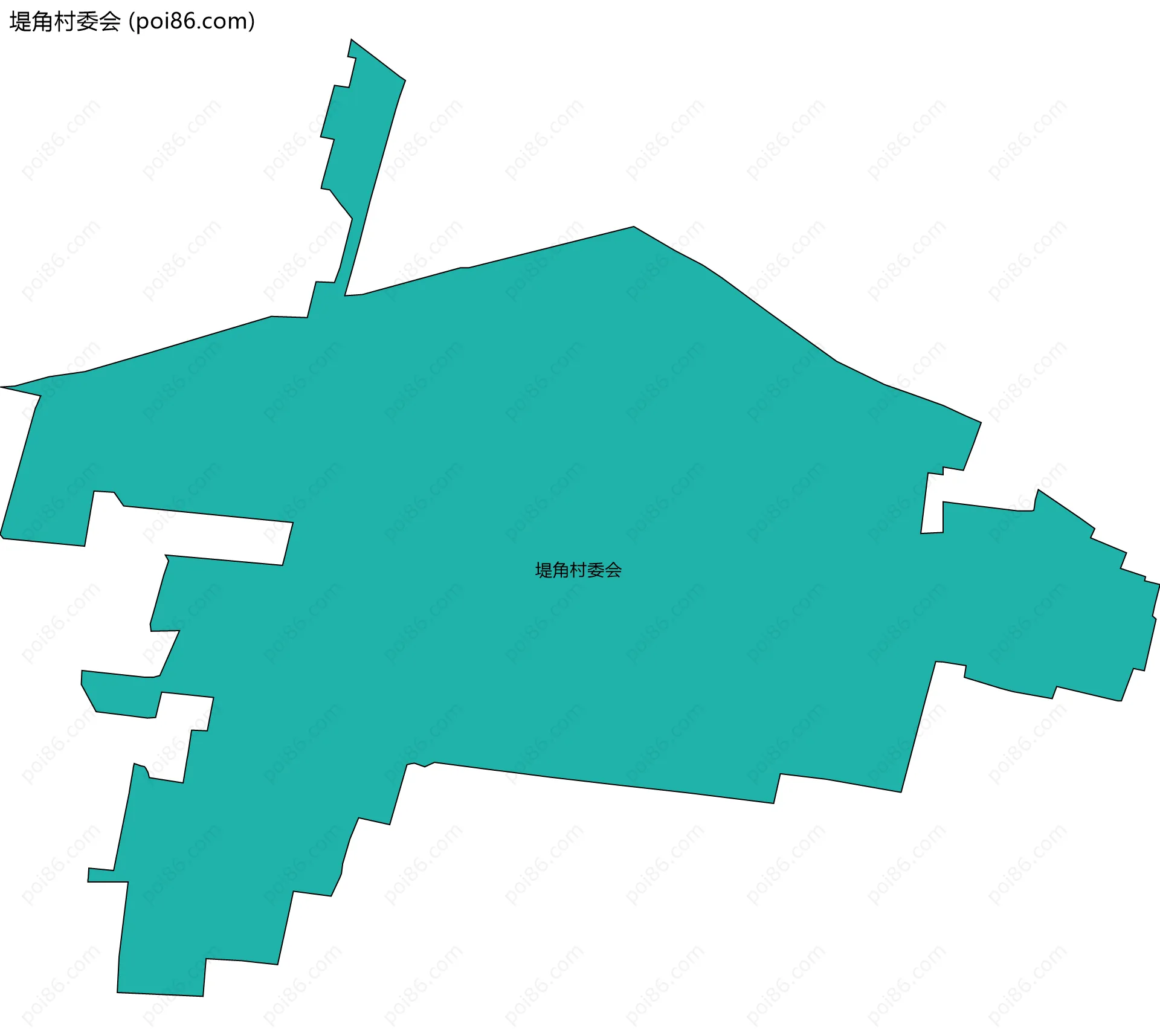 堤角村委会边界地图