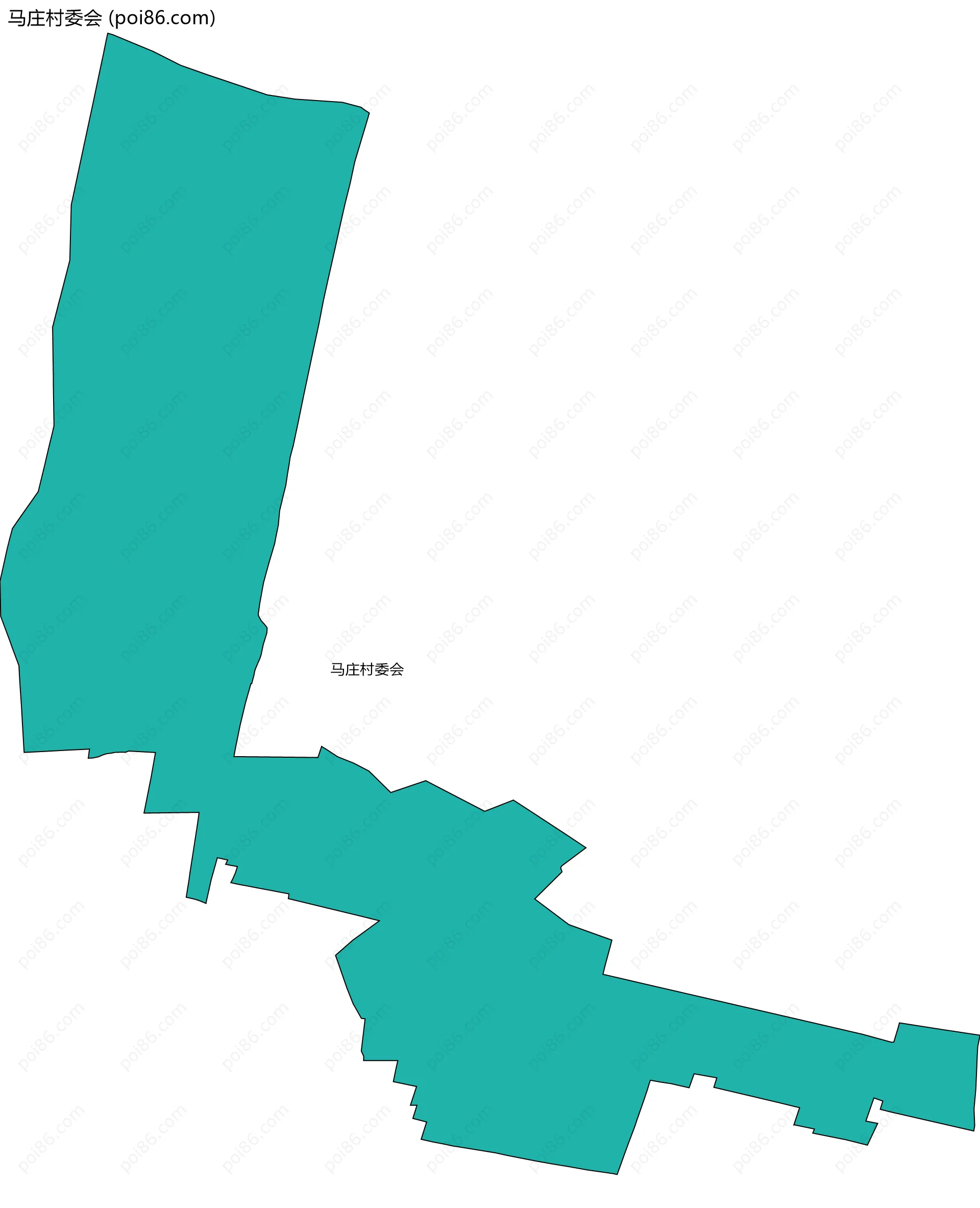 马庄村委会边界地图
