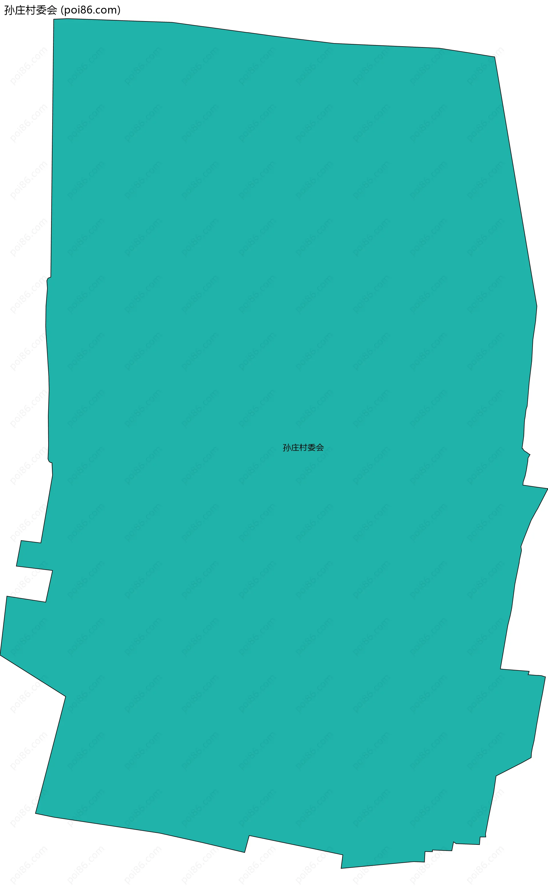 孙庄村委会边界地图