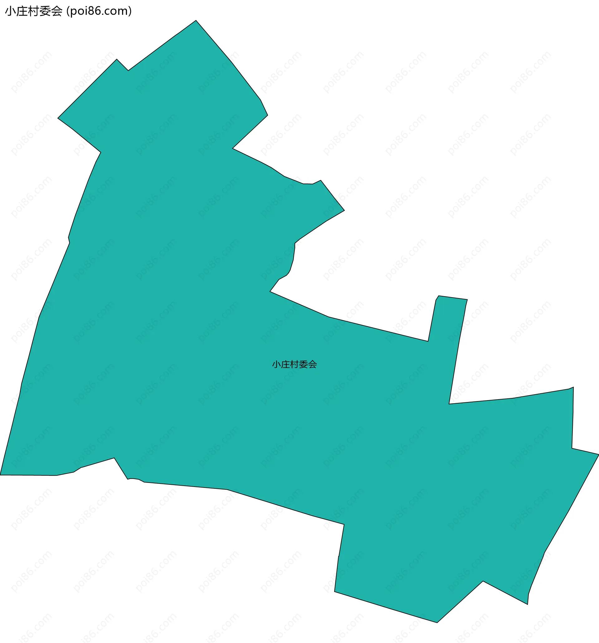 小庄村委会边界地图