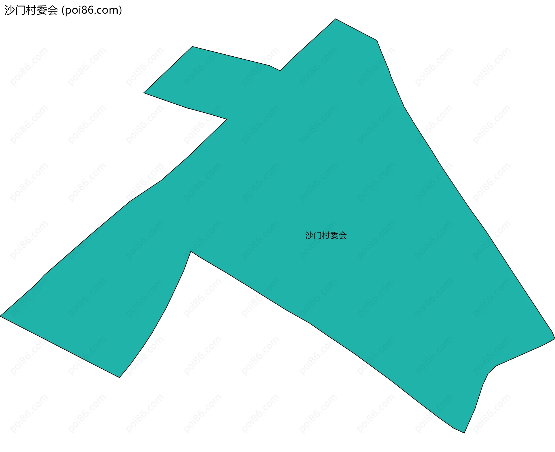 沙门村委会边界地图