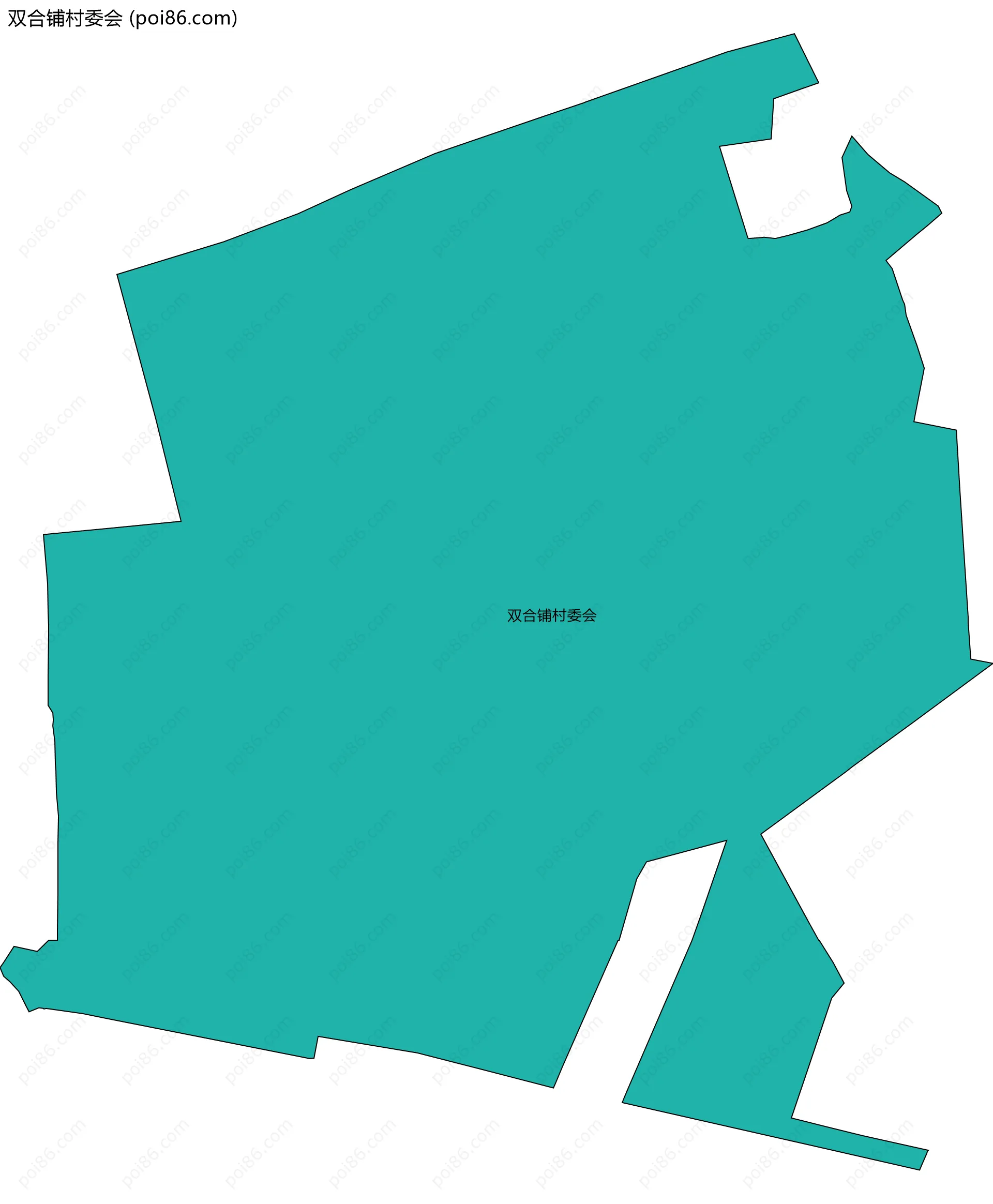 双合铺村委会边界地图