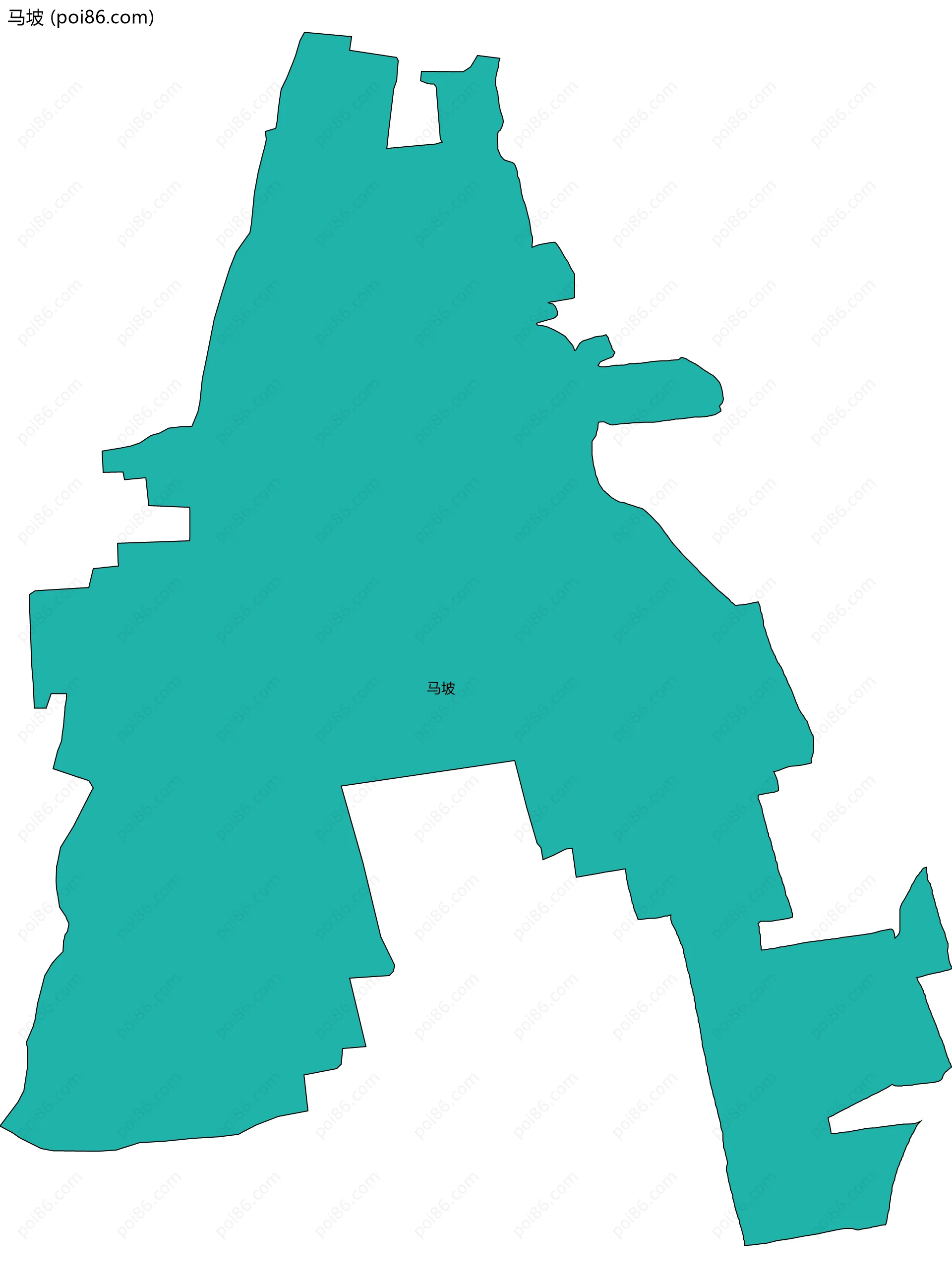 马坡边界地图