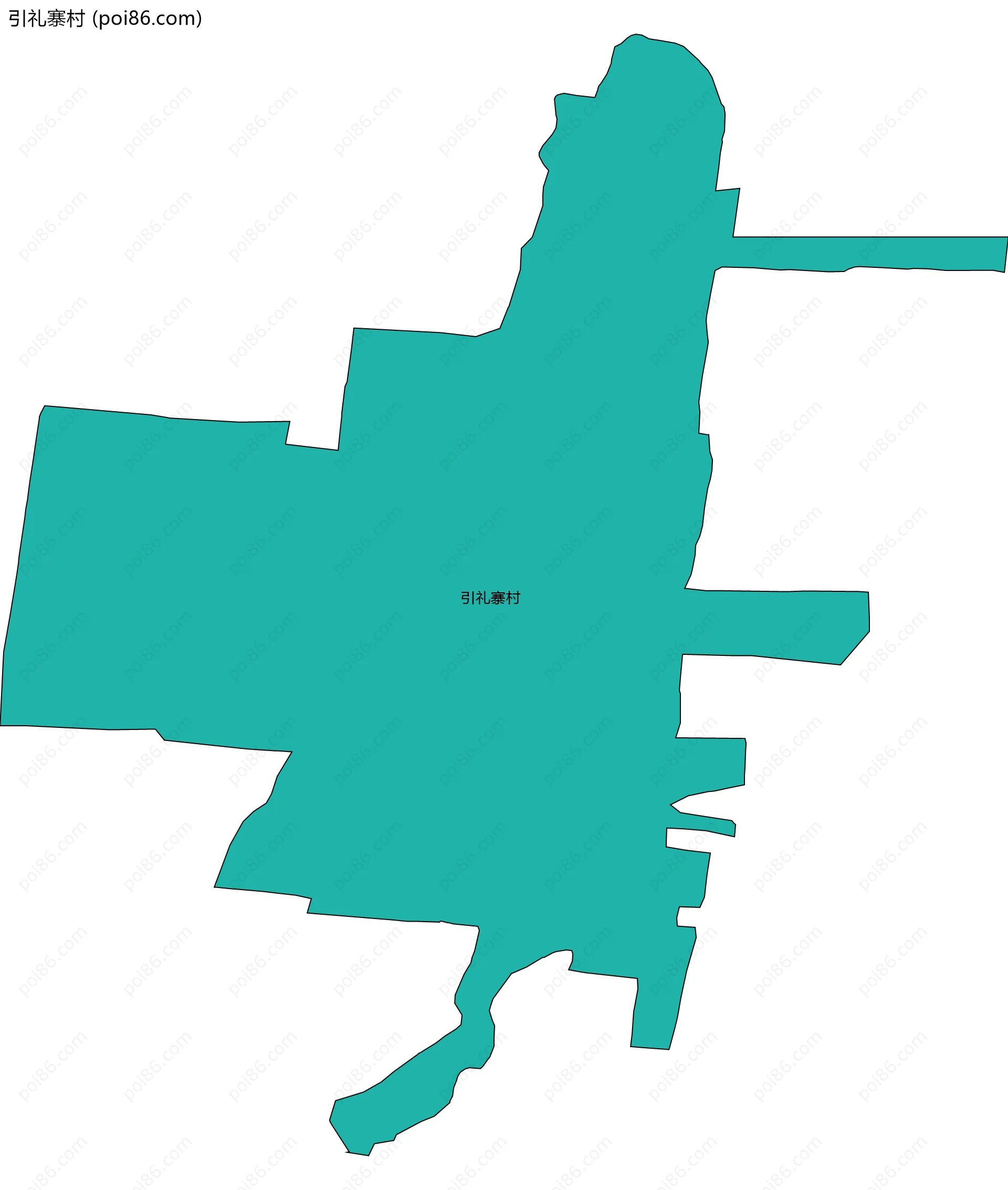 引礼寨村边界地图
