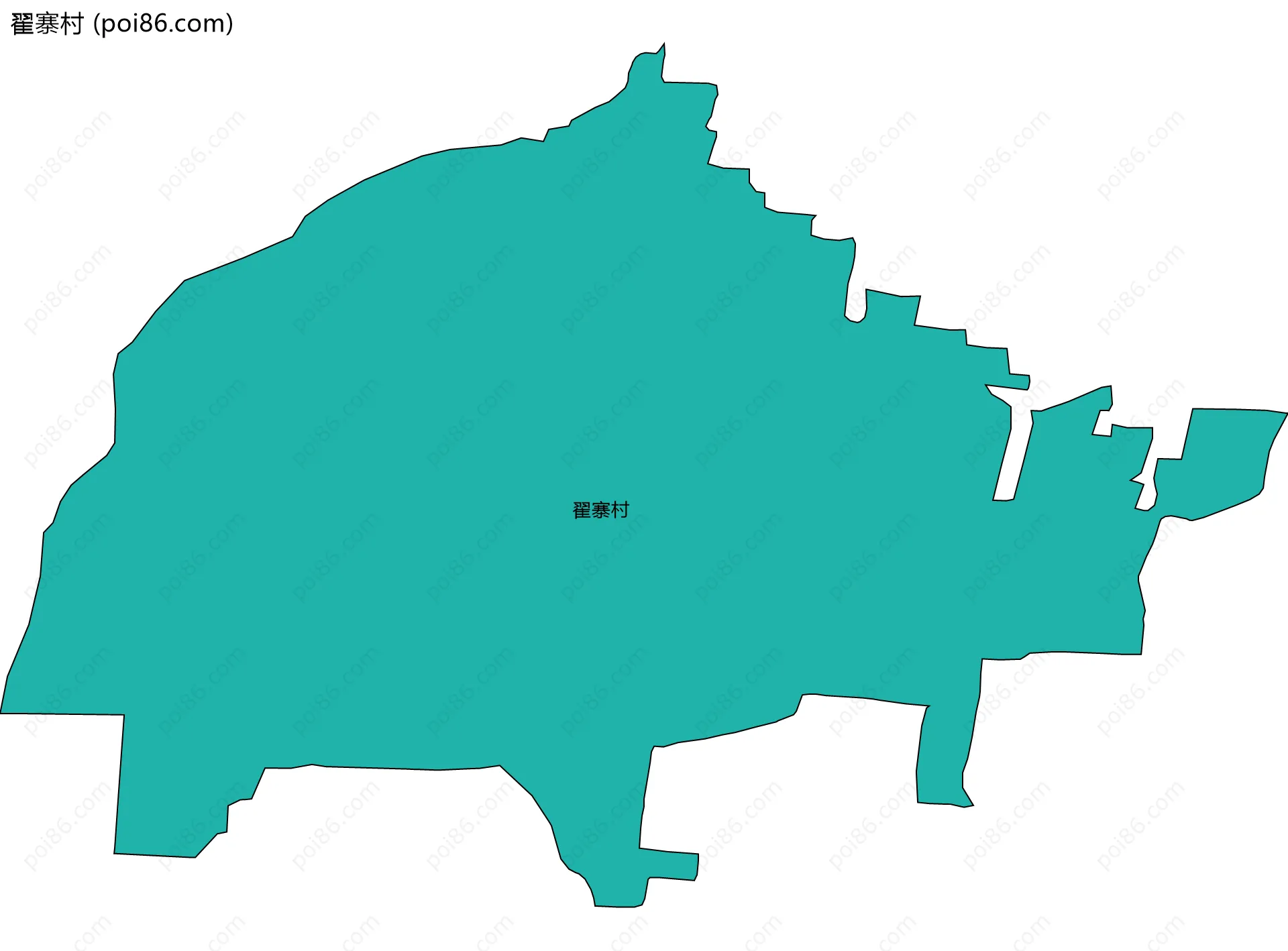 翟寨村边界地图