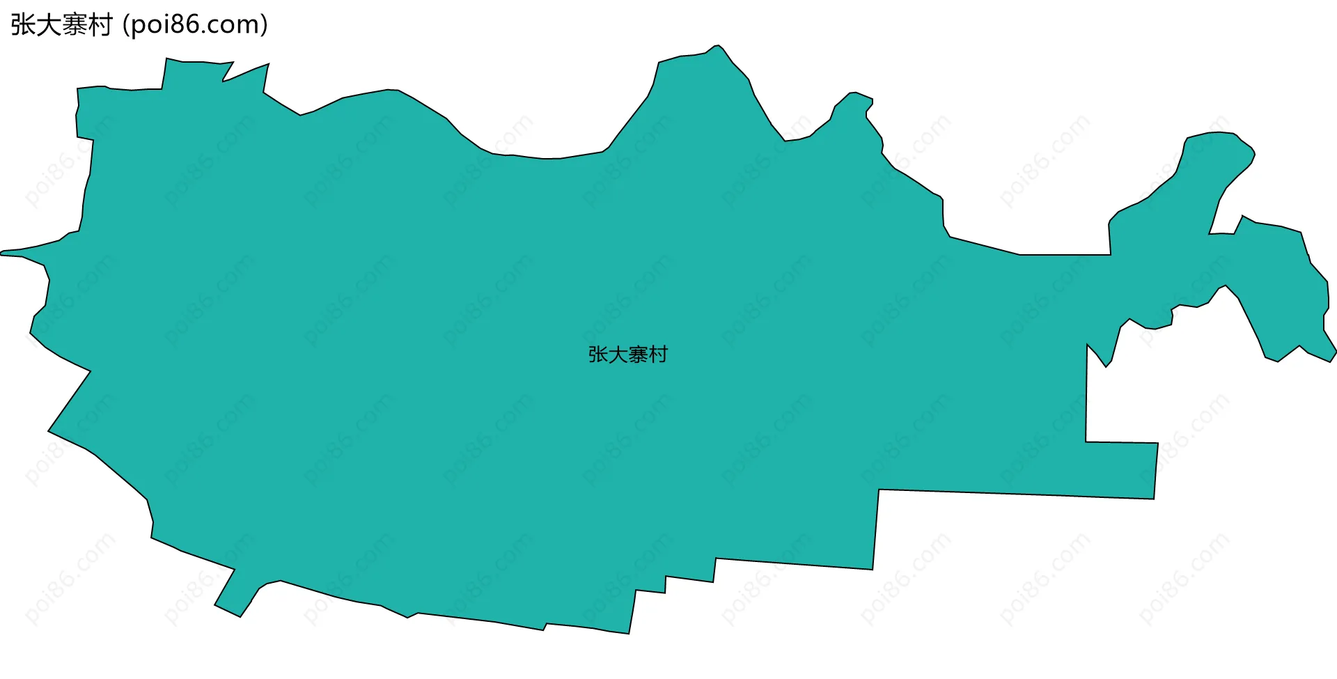 张大寨村边界地图