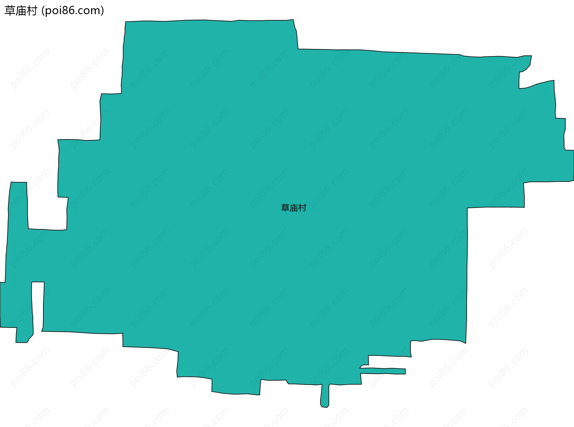 草庙村边界地图