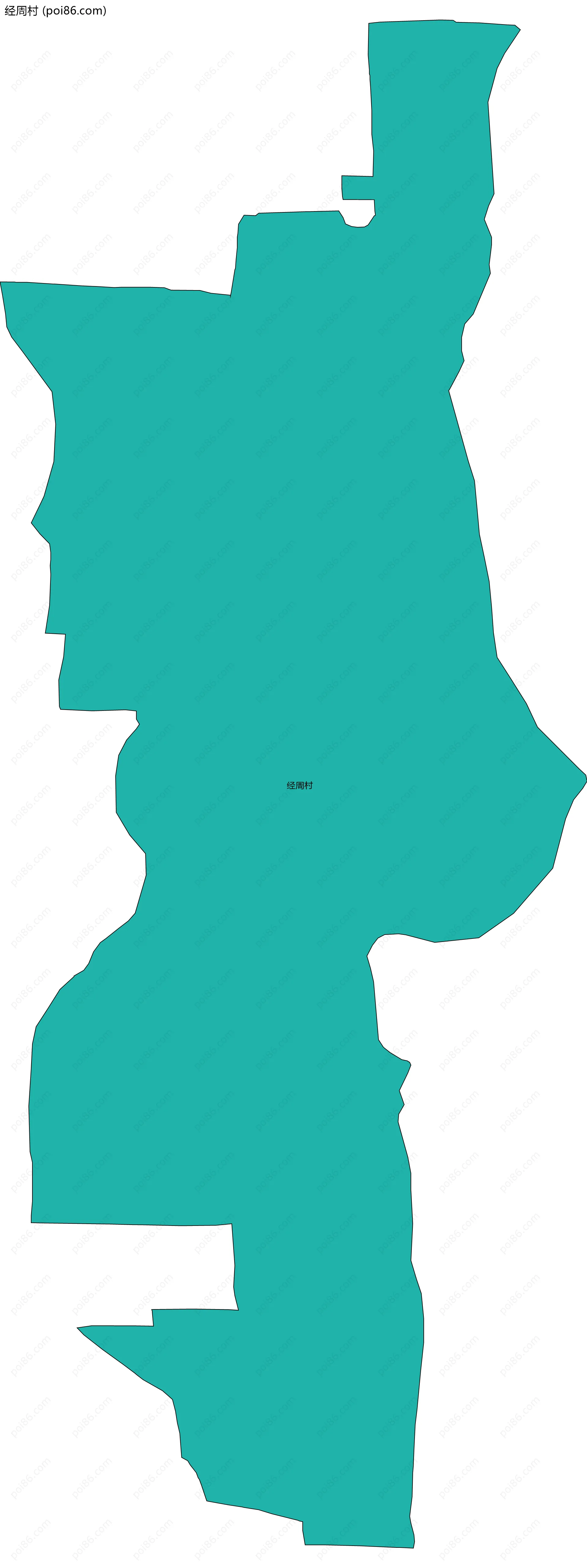 经周村边界地图