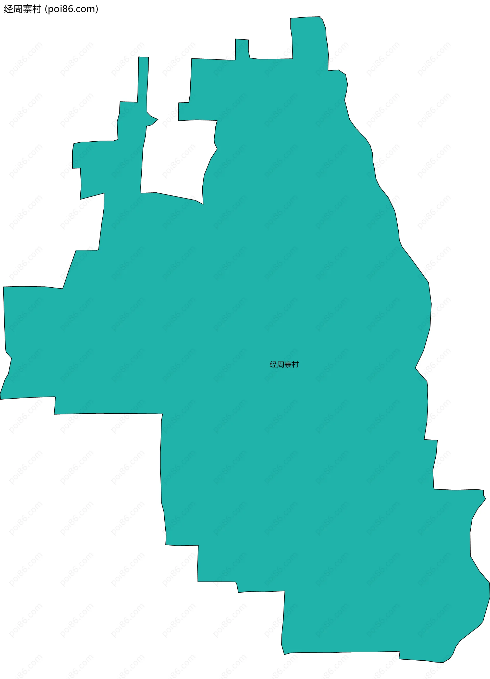 经周寨村边界地图