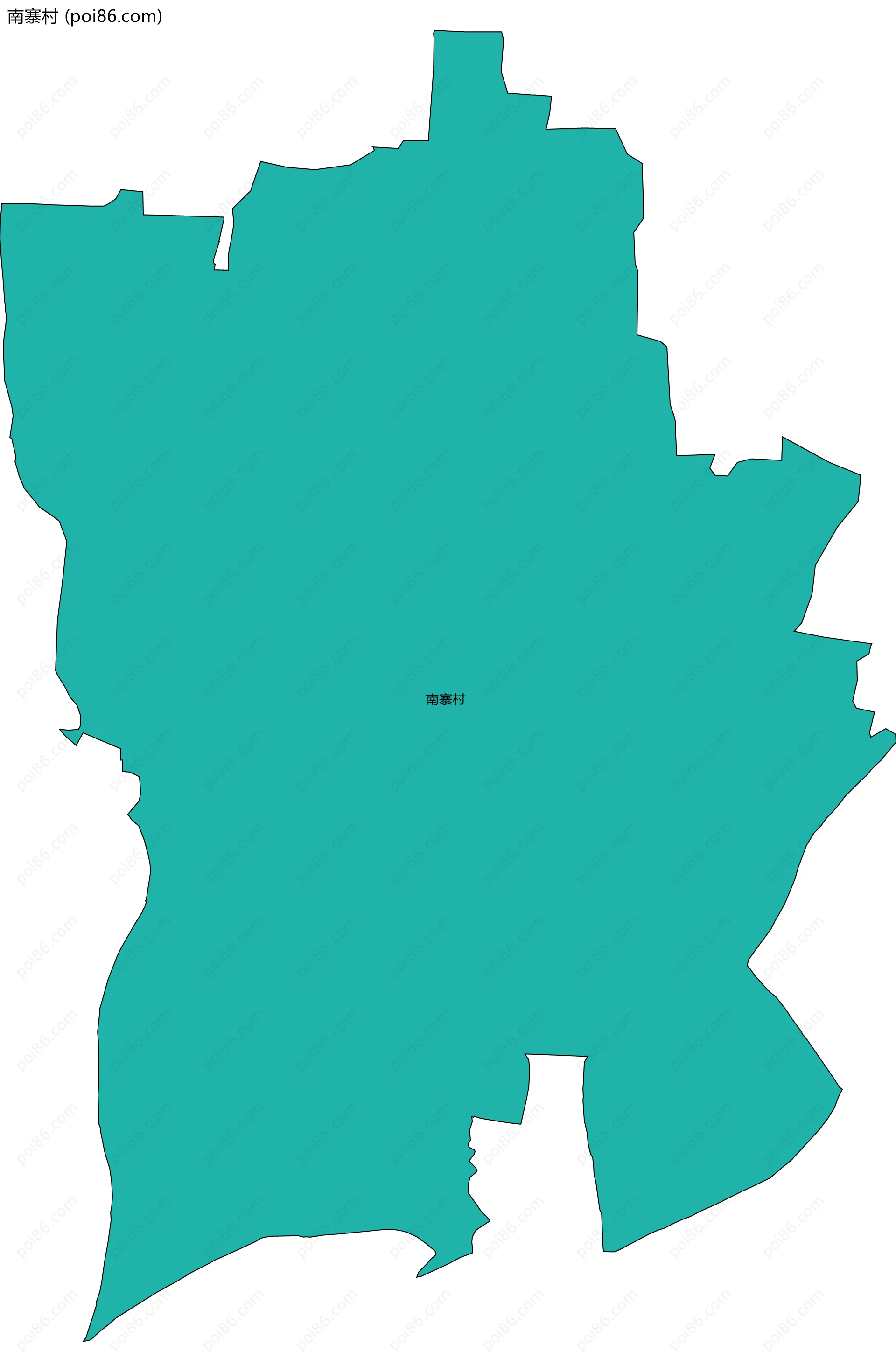 南寨村边界地图