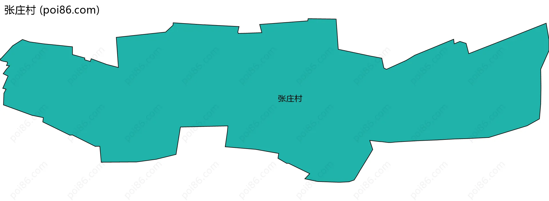 张庄村边界地图