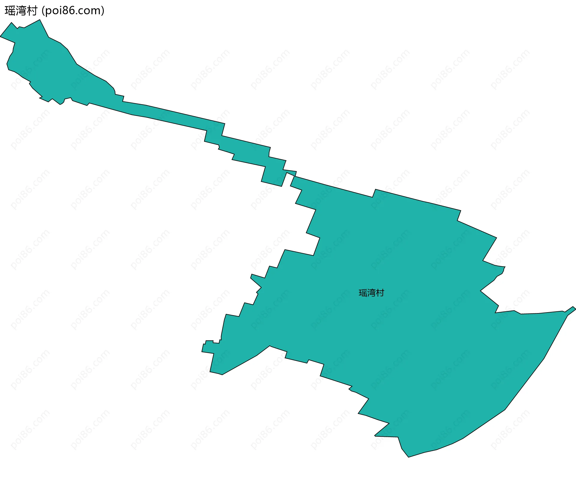 瑶湾村边界地图