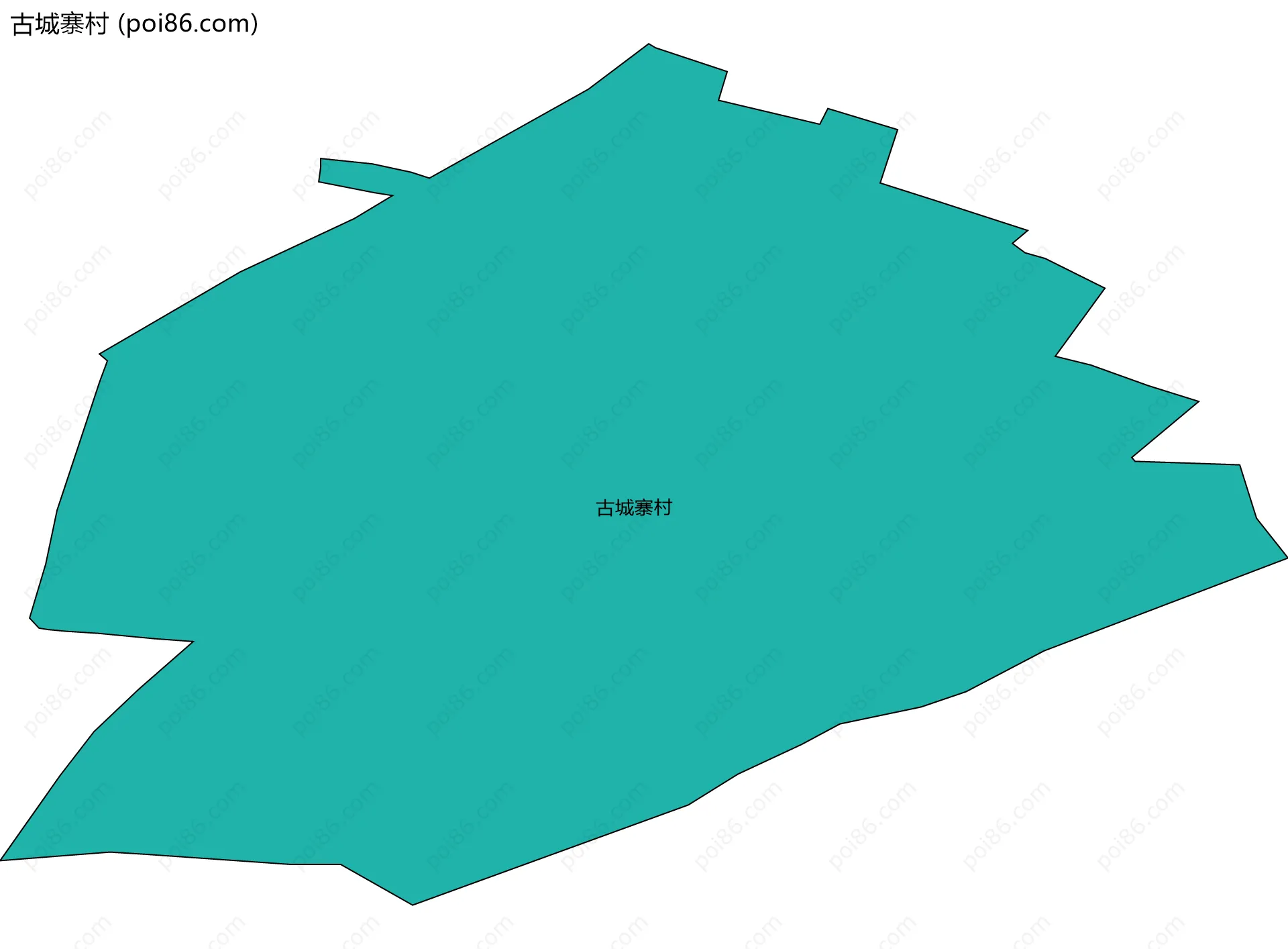 古城寨村边界地图