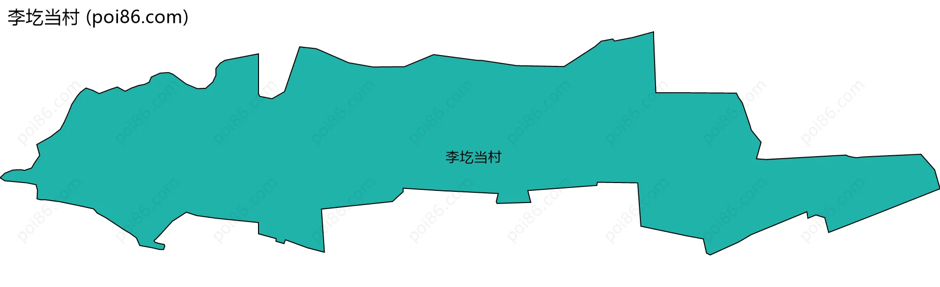 李圪当村边界地图