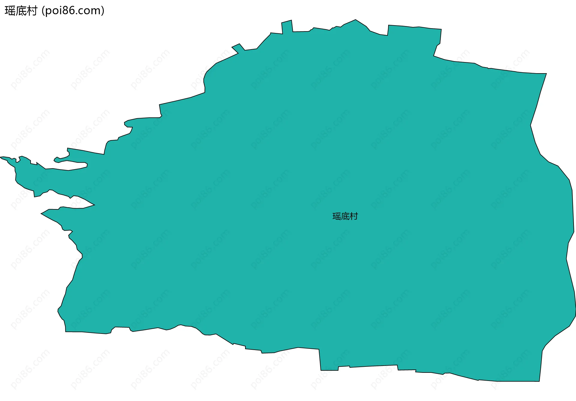 瑶底村边界地图