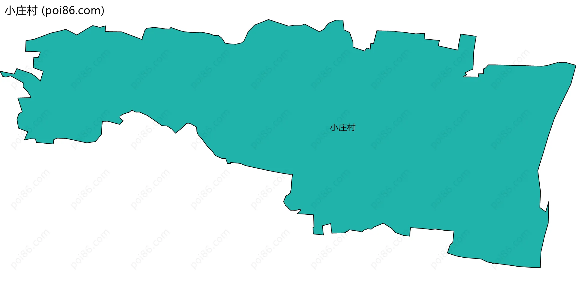 小庄村边界地图