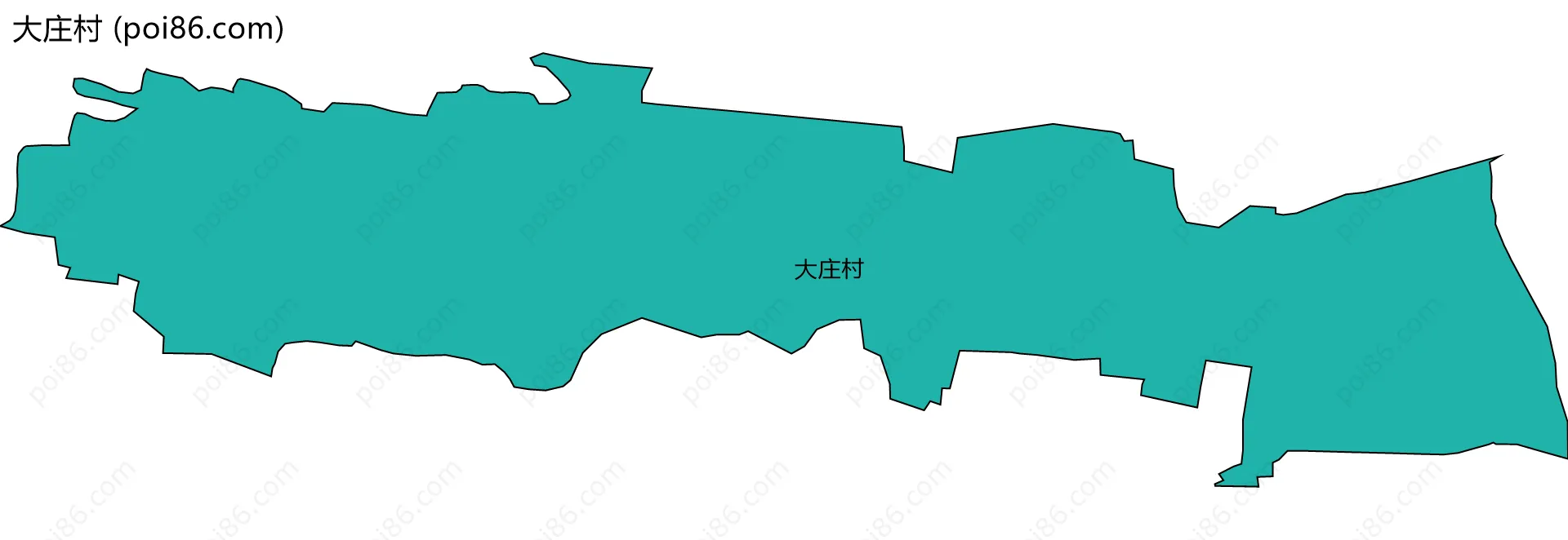 大庄村边界地图