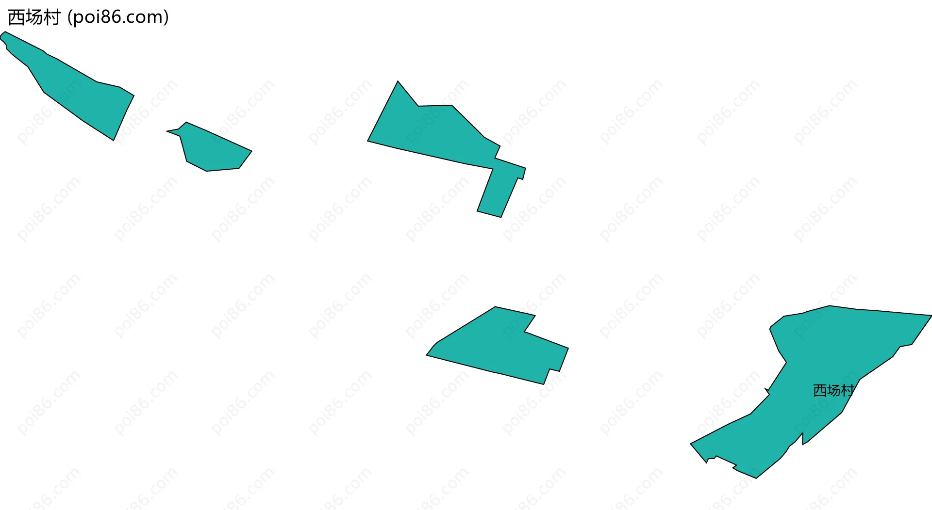 西场村边界地图