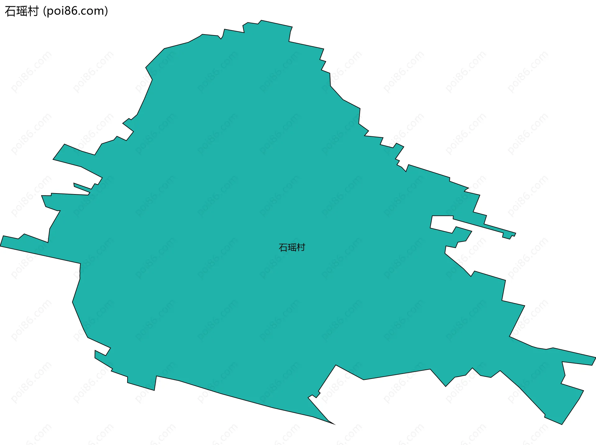 石瑶村边界地图