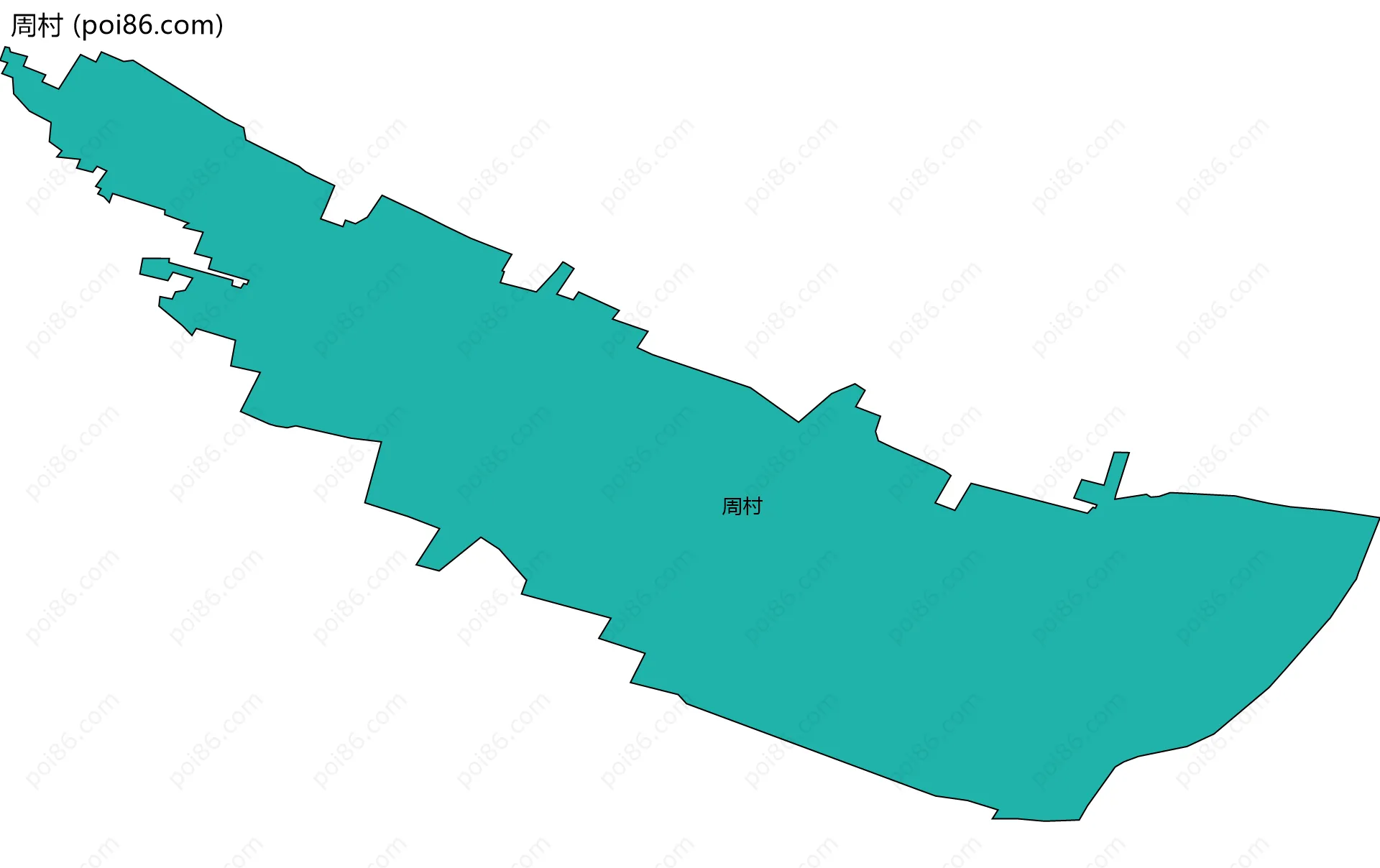 周村边界地图