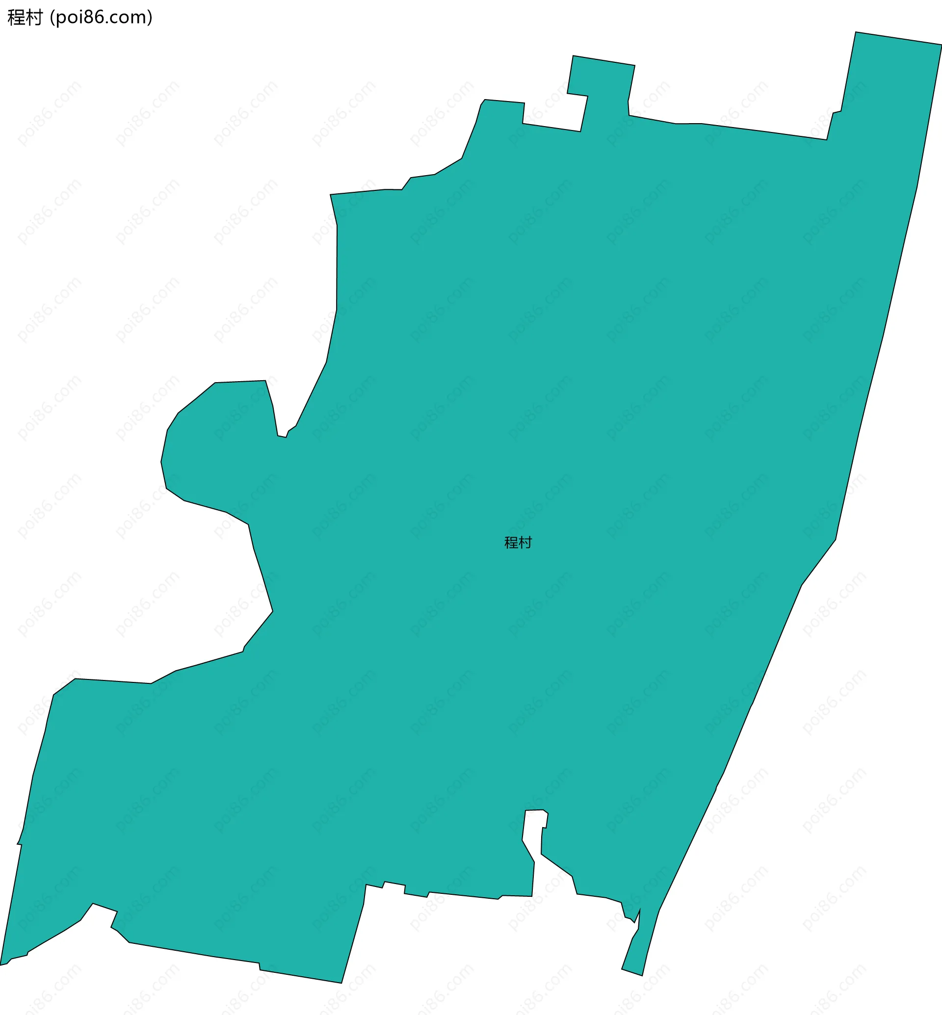 程村边界地图