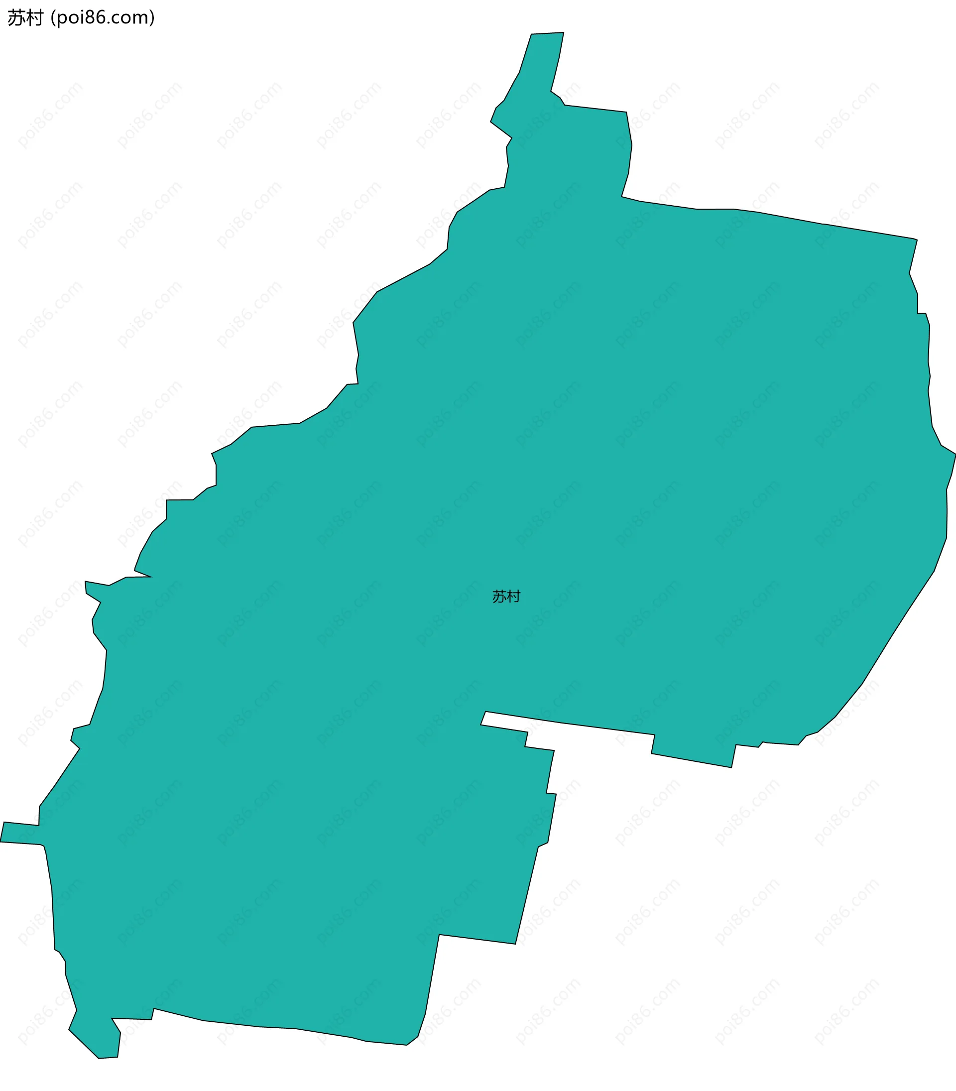 苏村边界地图