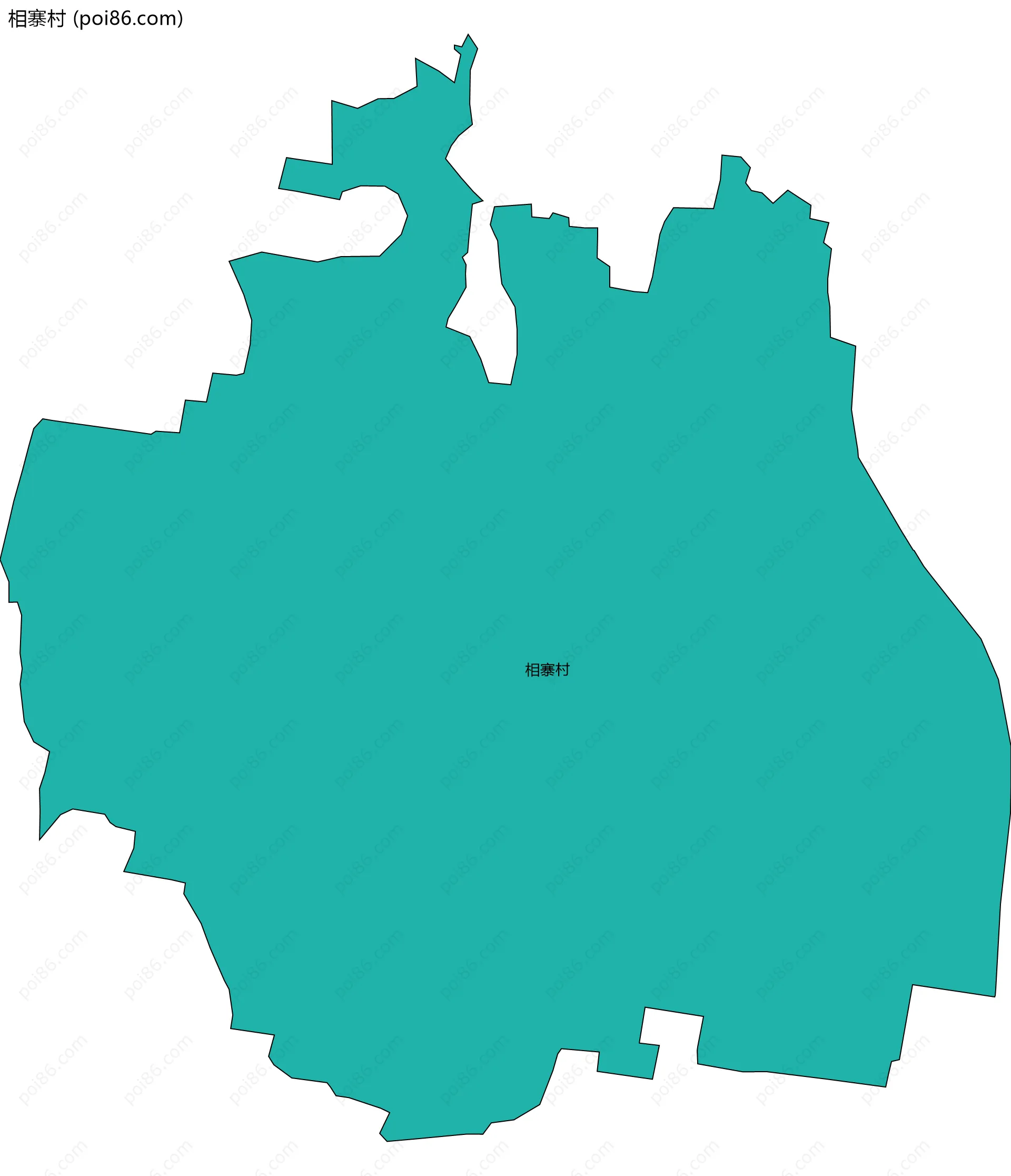 相寨村边界地图