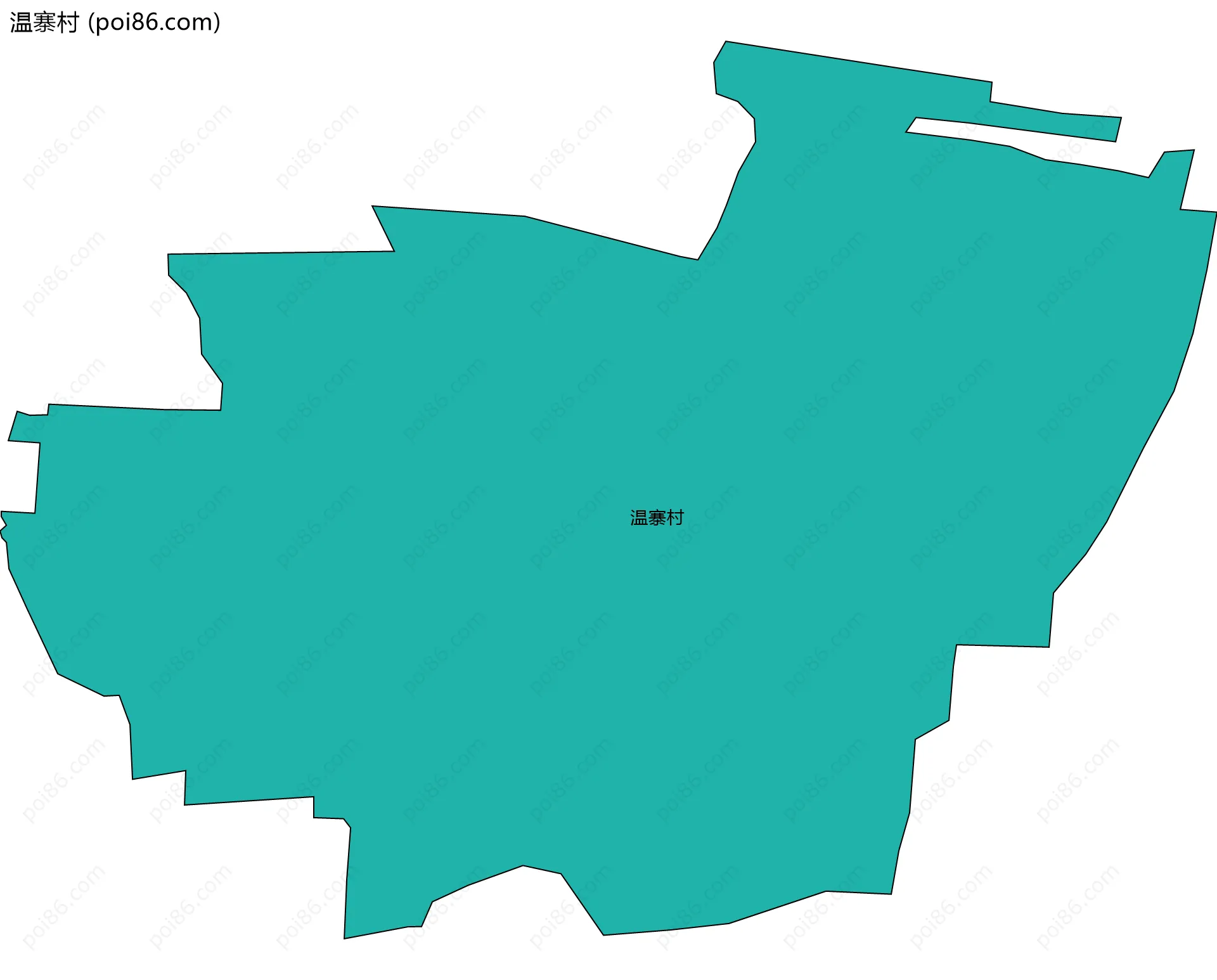 温寨村边界地图