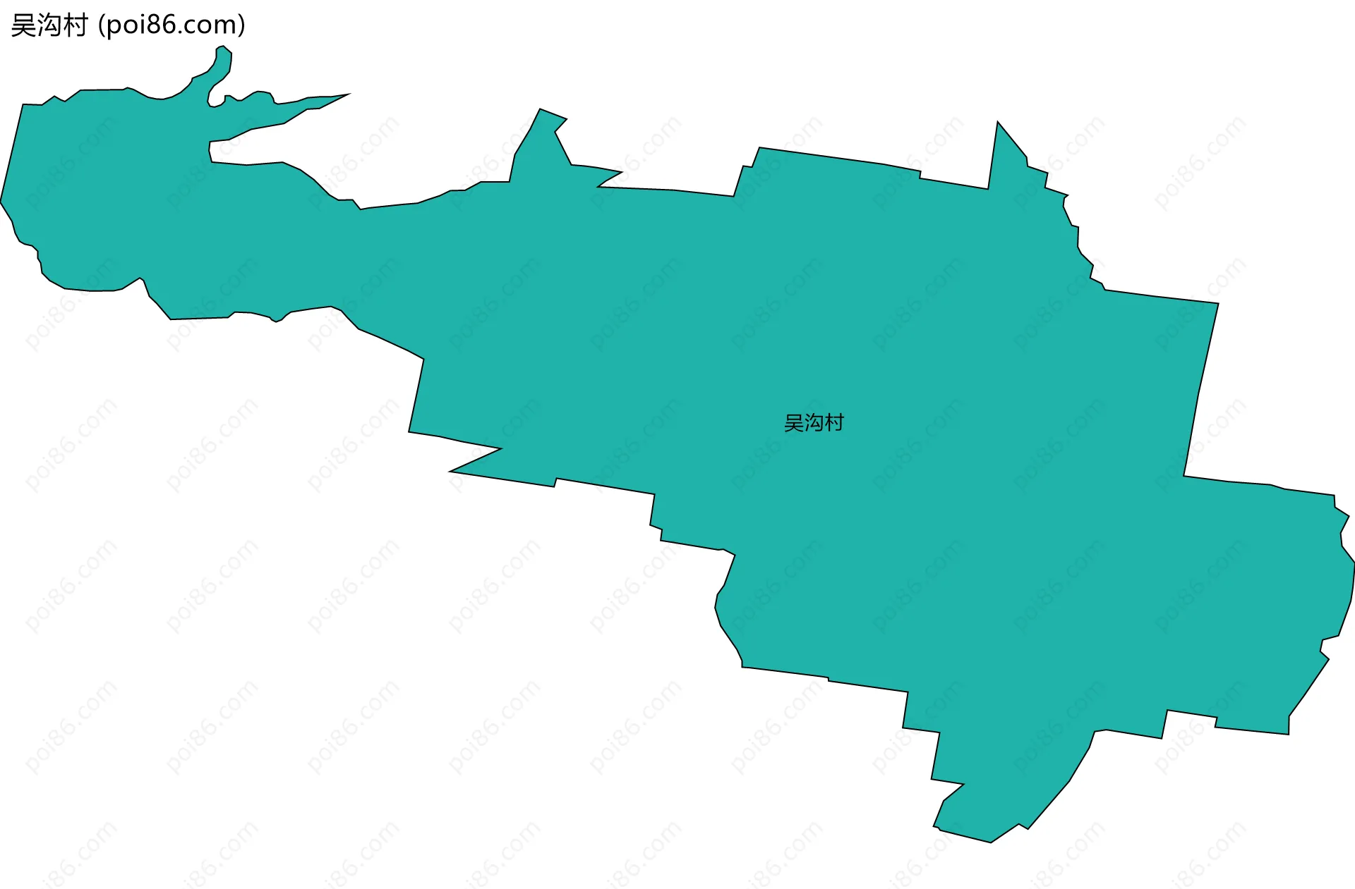 吴沟村边界地图
