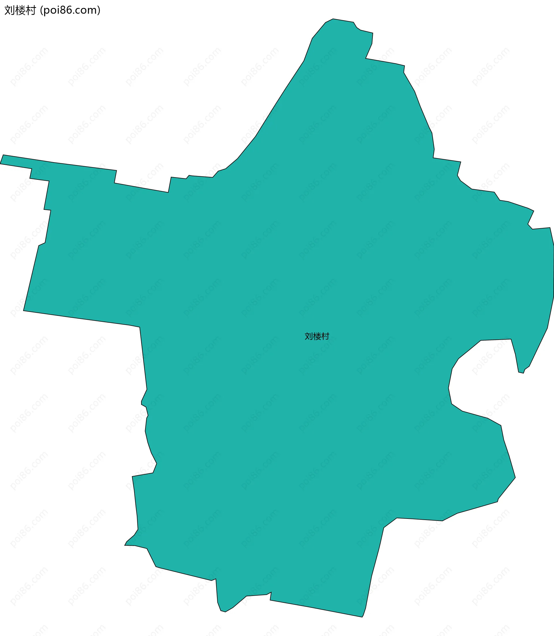 刘楼村边界地图