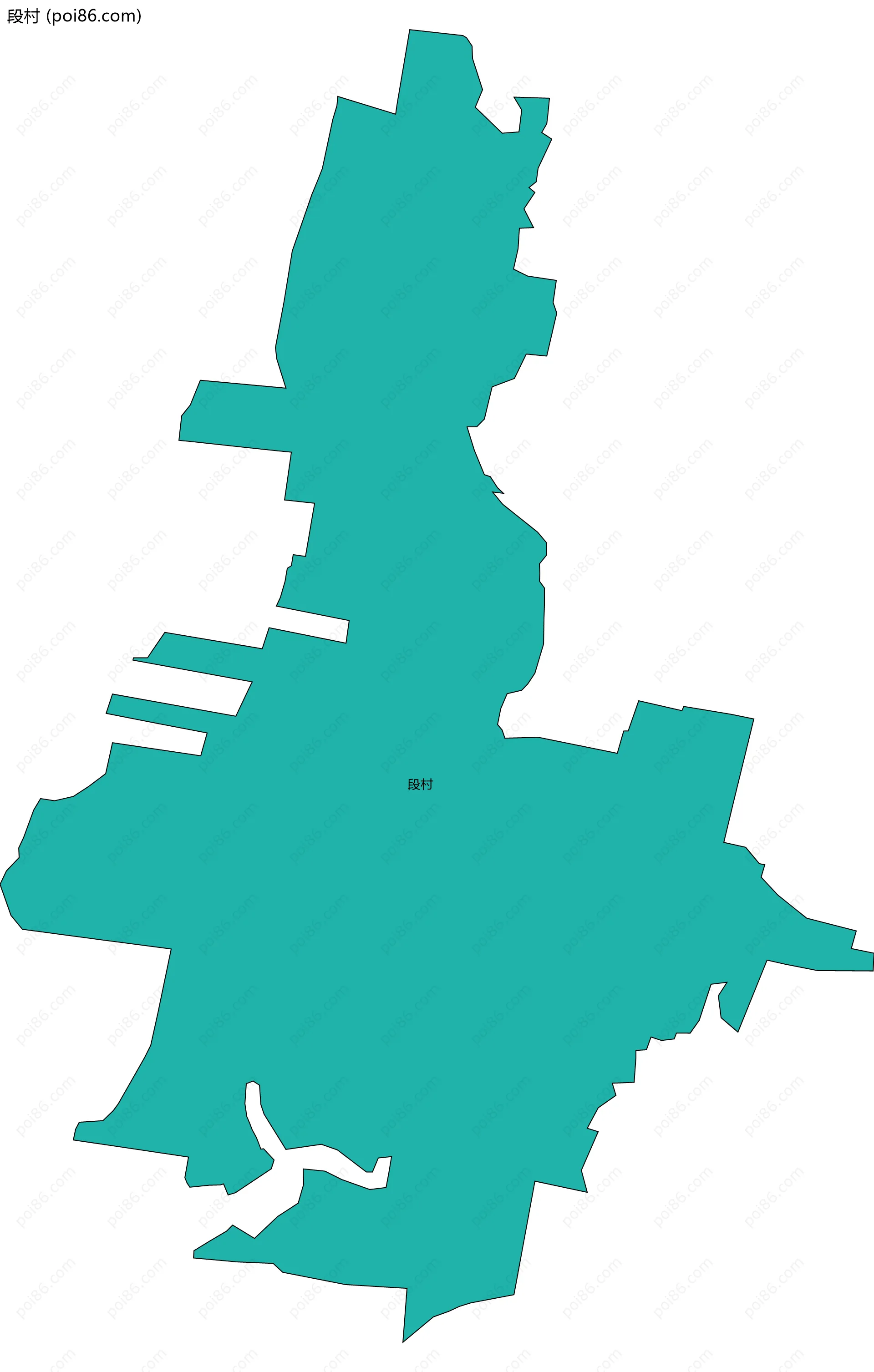 段村边界地图