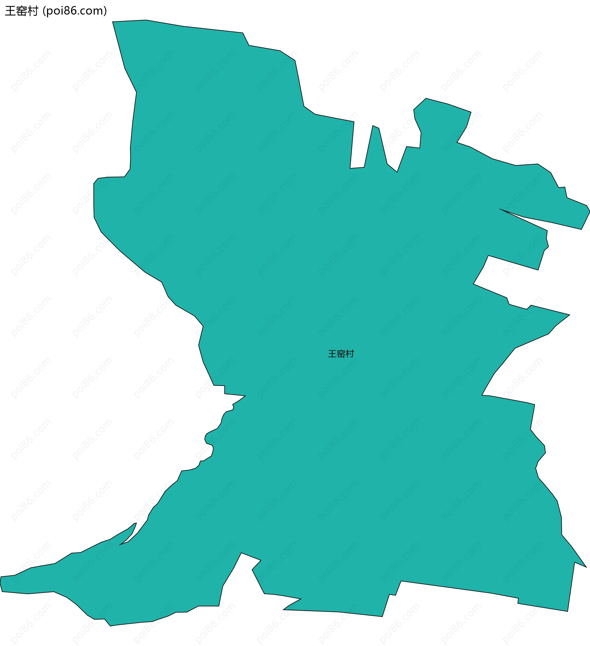 王窑村边界地图